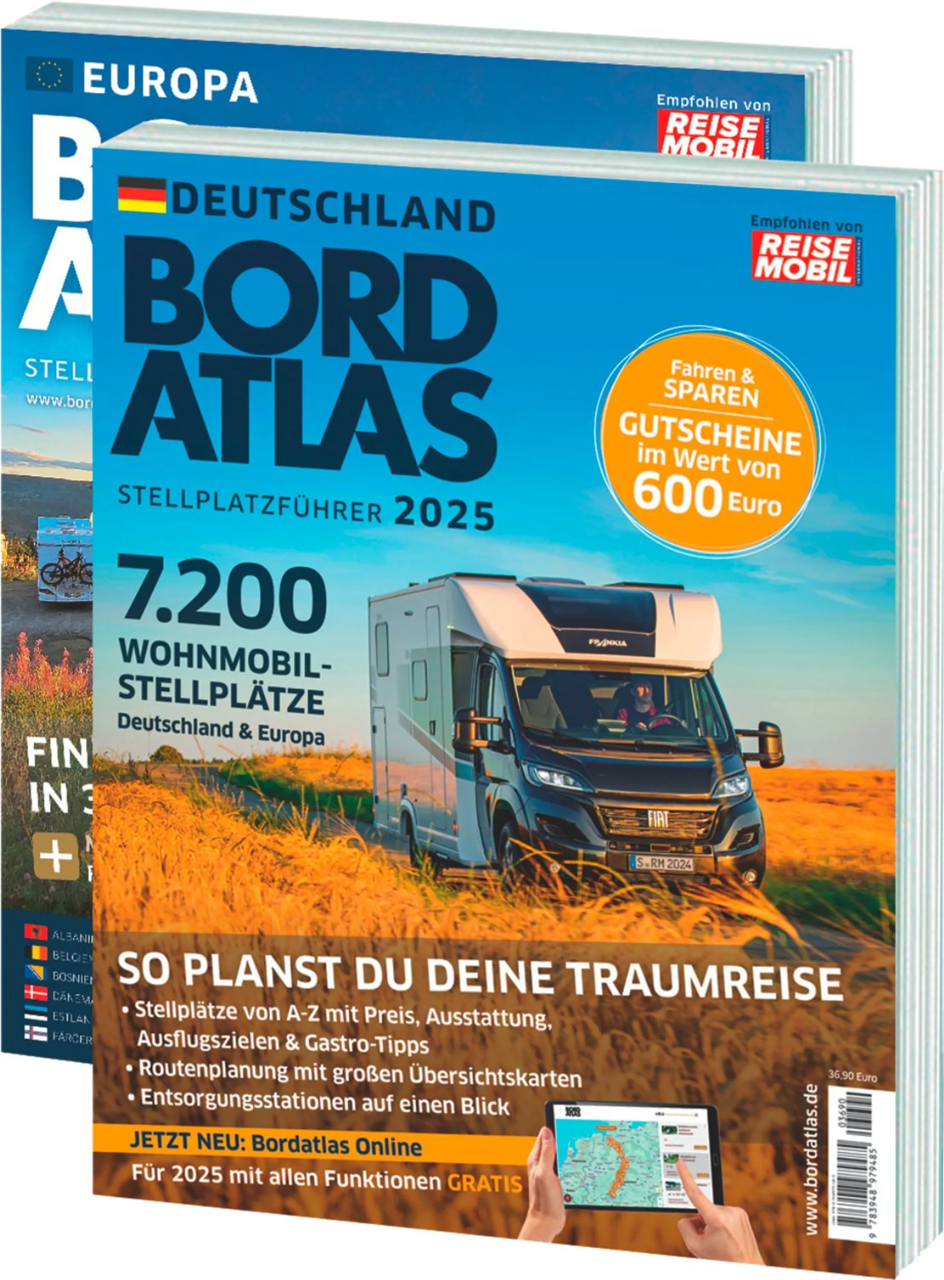 Stellplatzführer Bordatlas 2025 Deutschland und Europa