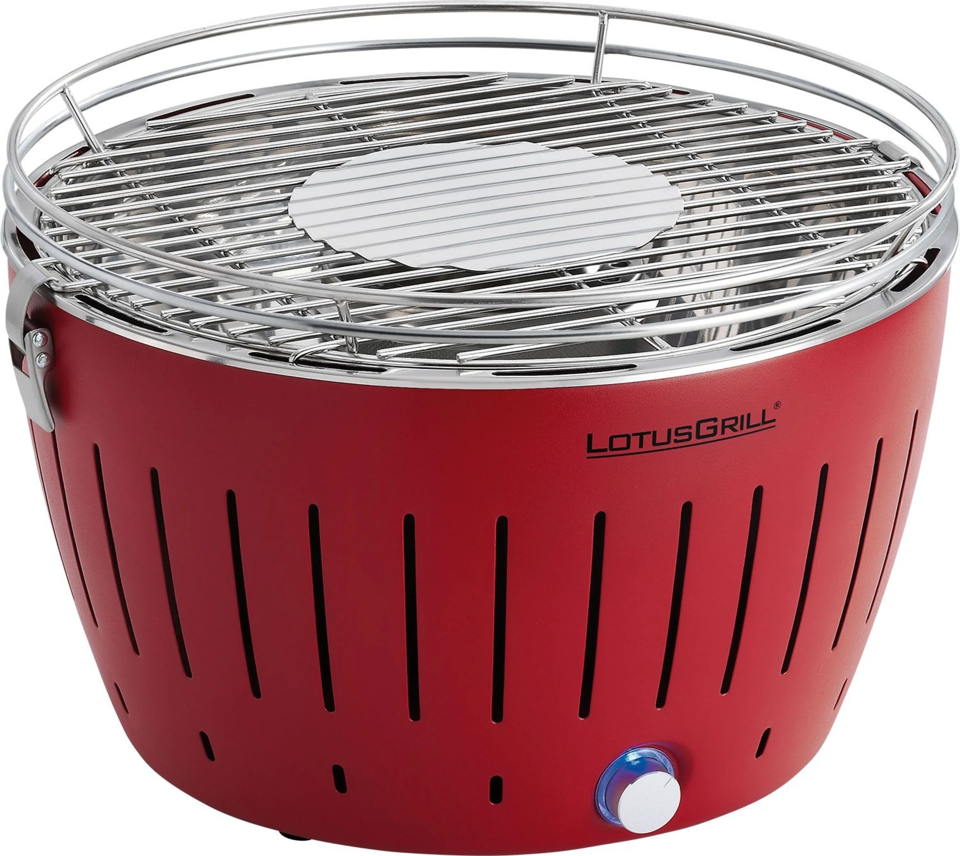 LotusGrill Holzkohlegrill mit Tragetasche Feuerrot