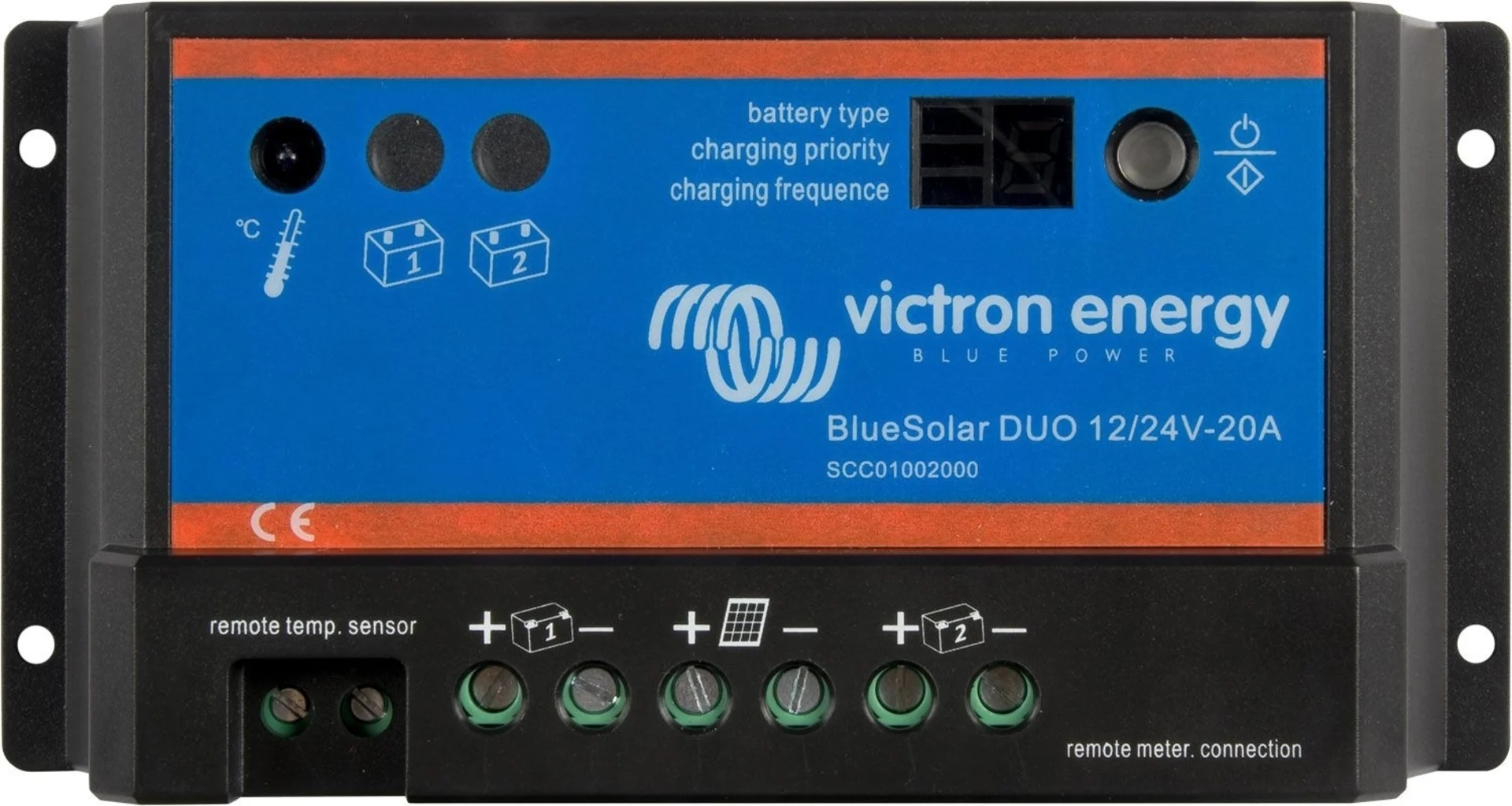 Victron BlueSolar DUO régulateur de charge solaire 12 V / 24 V - 20A