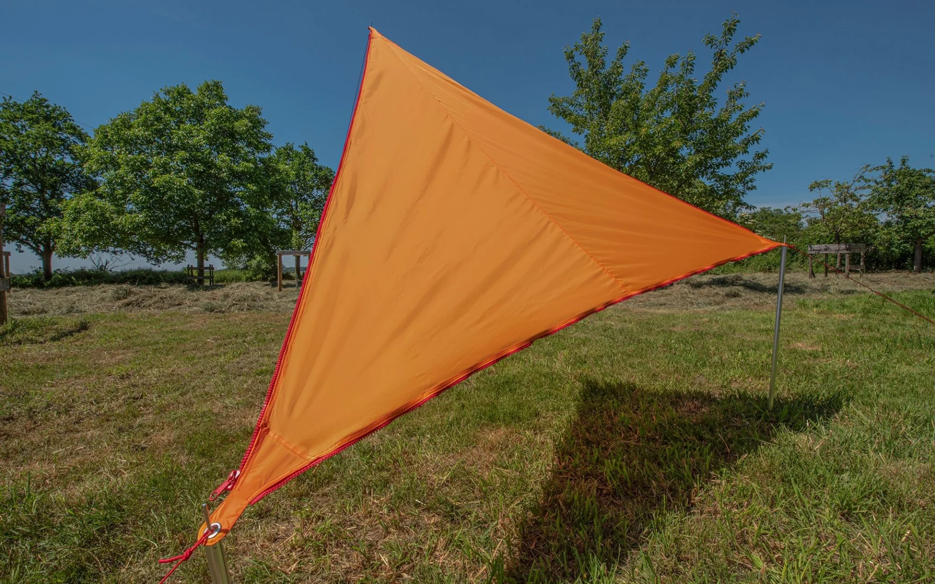 Bent Sonnensegel Zip-Canvas Orange/RV Rot