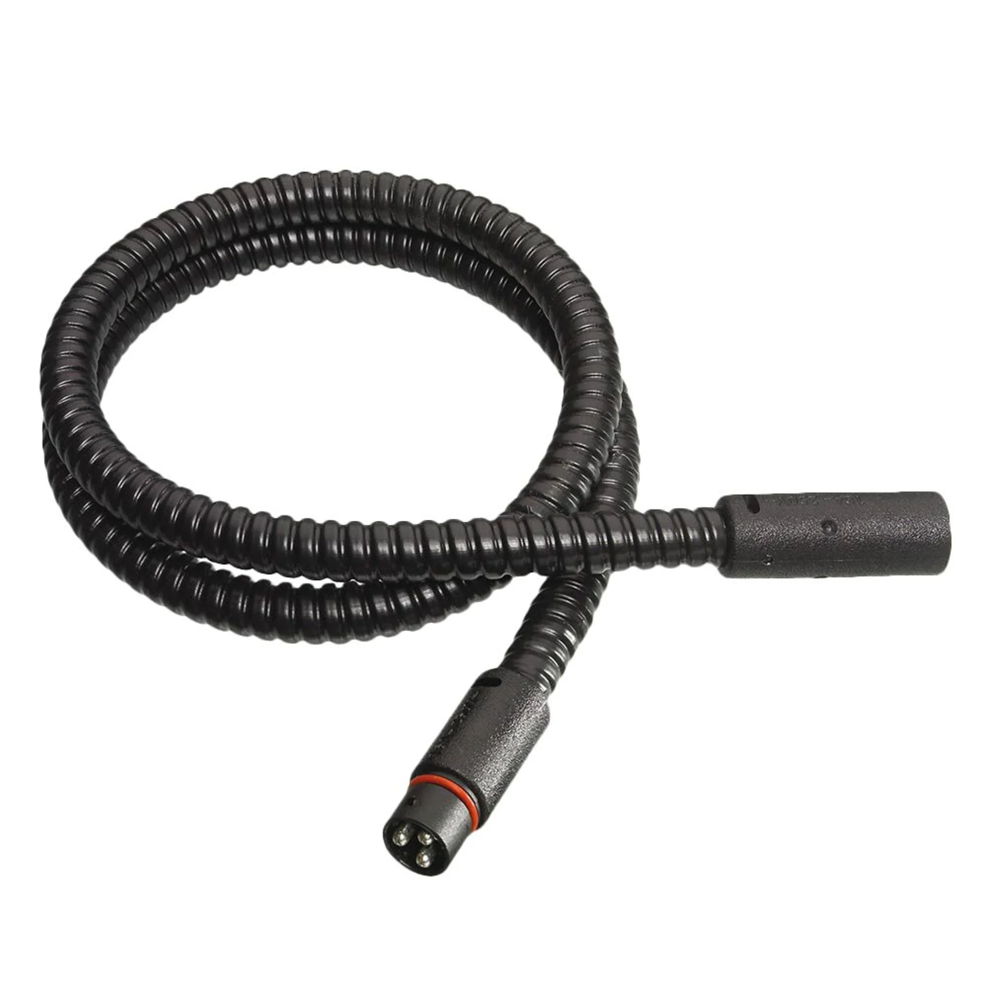 DEFA - 230 VAC PlugIn Verlängerungskabel 8.0 m sz Mit Stecker/Kupplung und Wellrohr schwarz