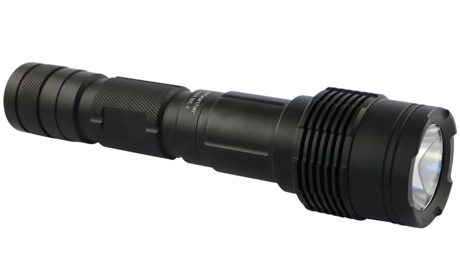 LED-Taschenlampe Nightsearcher *aufladbar* Aluminiumgehäuse, 600 Lumen, dreistufig