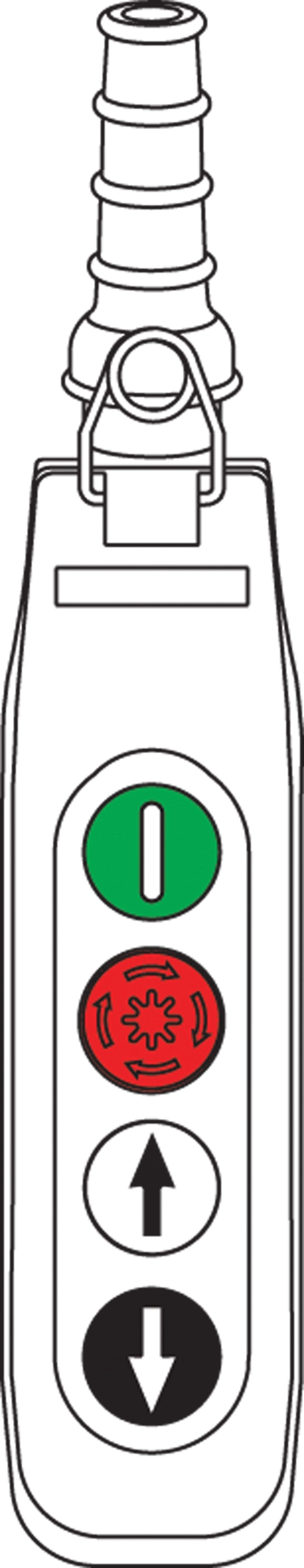 Schaltkasten m. Knickschutz 4 Knöpfen Schaltkasten m. Knickschutz 4 Knöpfen