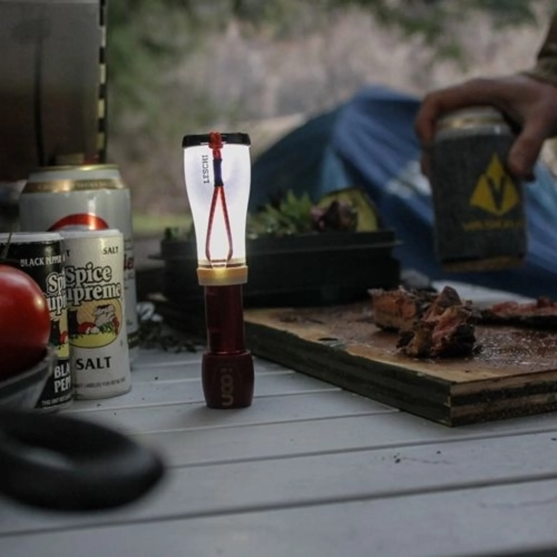 Leschi Lantern + Flashlight UCO silver black