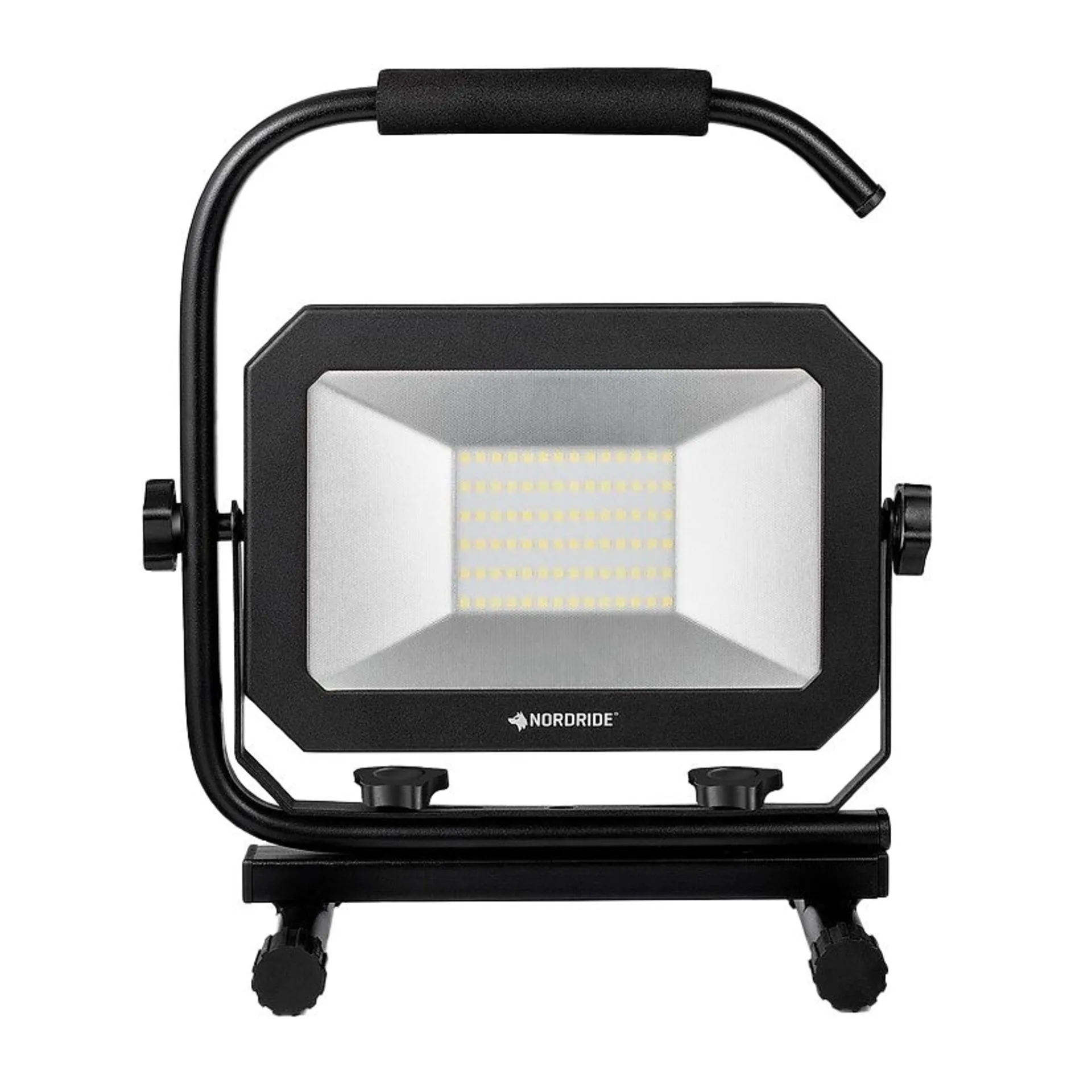 LED-Baustrahler 230 V / 50 W mit Kabel und Halterung 270 x 185 x 310 mm, 5'500 lm, neutralweiss 5'000 K, IP65 LED-Baustrahler 230 V / 50 W mit Kabel und Halterung 270 x 185 x 310 mm, 5'500 lm, neutralweiss 5'000 K, IP65