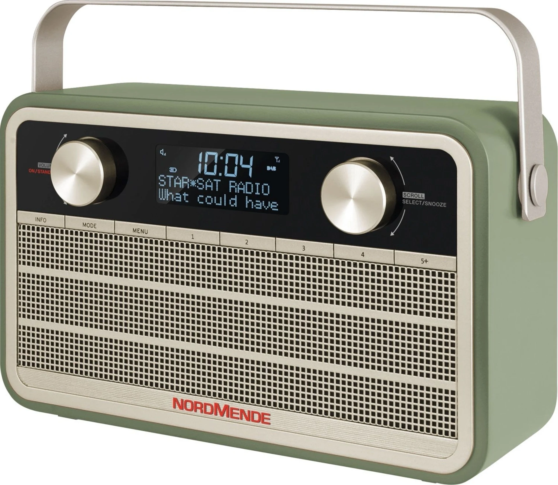 TechniSat Nordmende DAB+ Transita 120 Digitalradio im Retrolook mit 24-Stunden-Akku Grün