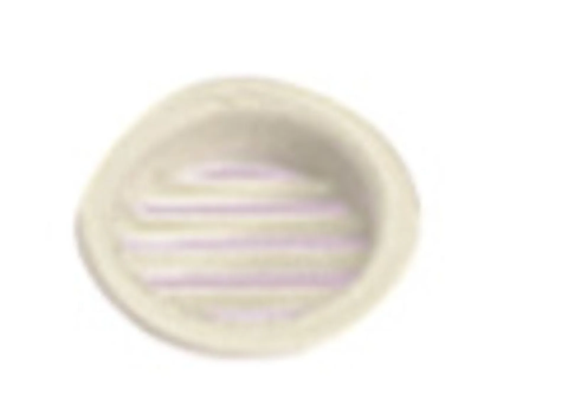 Möbellüftungsgitter rund in creme mit 32 mm Durchmesser und passender Möbellüftungsrosette