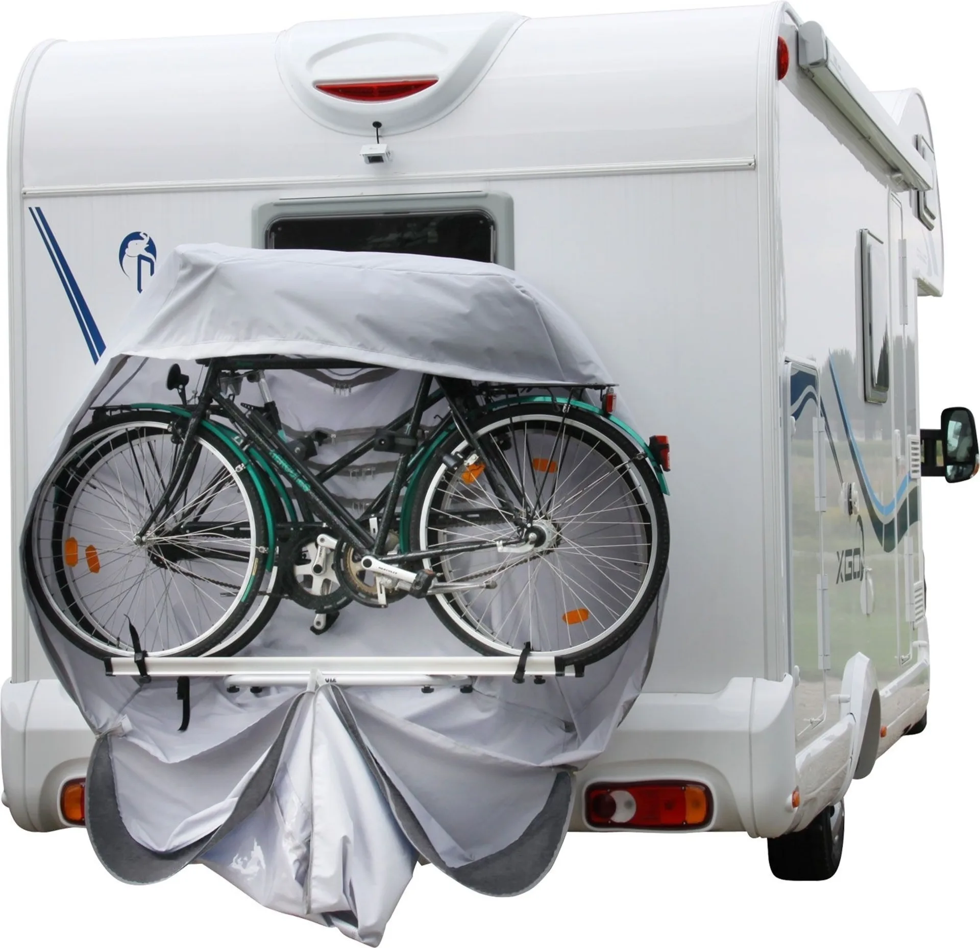 Hindermann Concept Zwoo 2 Housse de protection pour vélo pour 2 vélos électriques