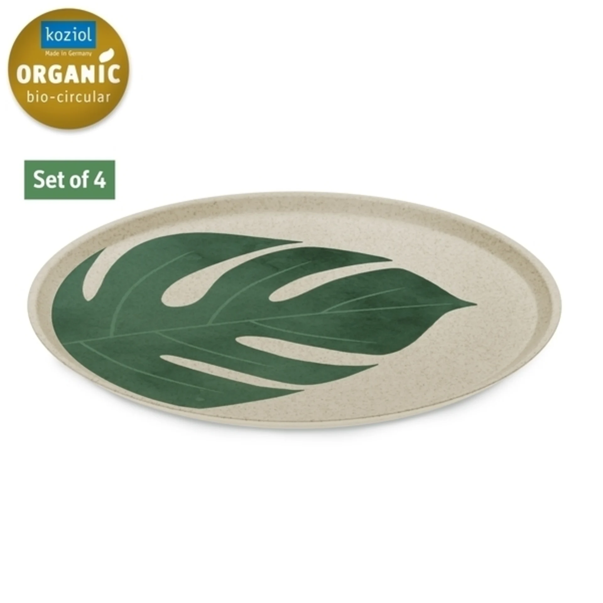 4er Set große Teller - MONSTERA LEAF 4er Set große Teller - MONSTERA LEAF