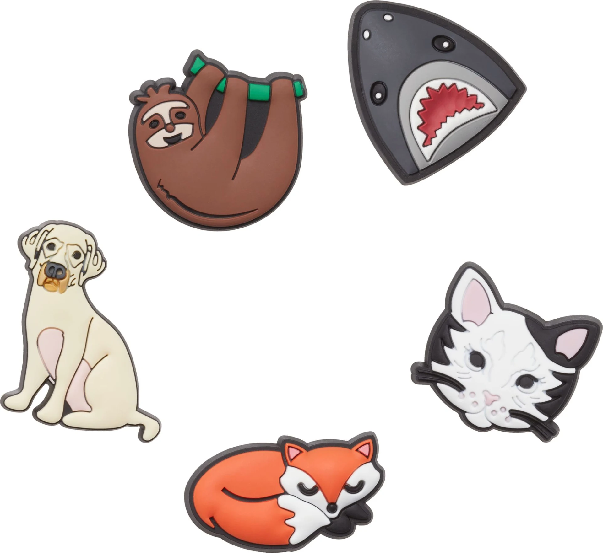 Crocs Jibbitz Animal Lover Schuhanstecker 5er-Pack