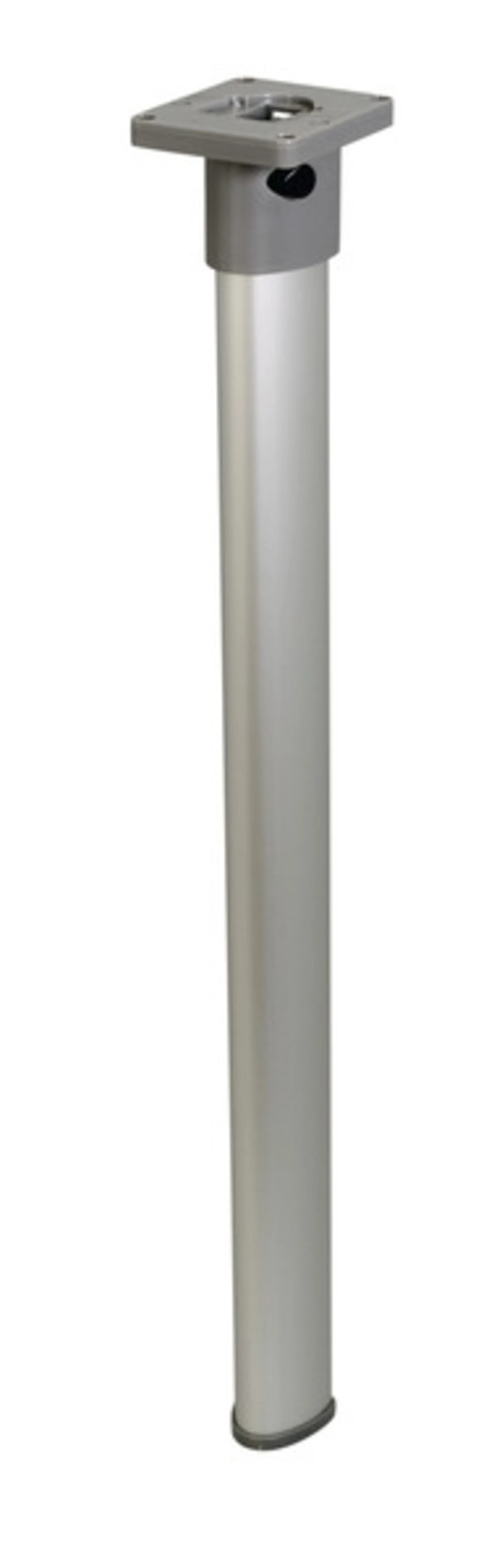 Pied de table pliable avec articulation, argent mat, 675mm