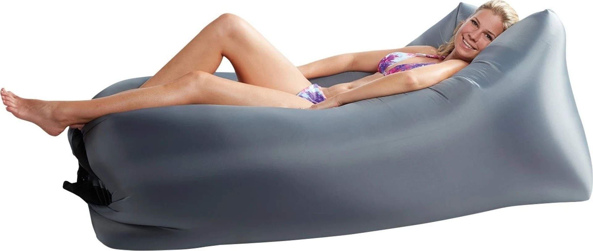Happy People Fauteuil gonflable Lounger To-Go 2.0 gris