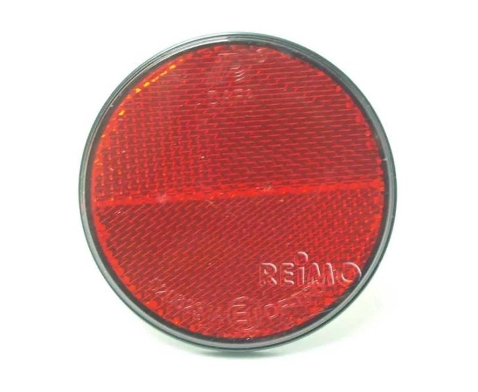 Selbstklebender runder Reflektor in Rot, 72mm (1 Stück)