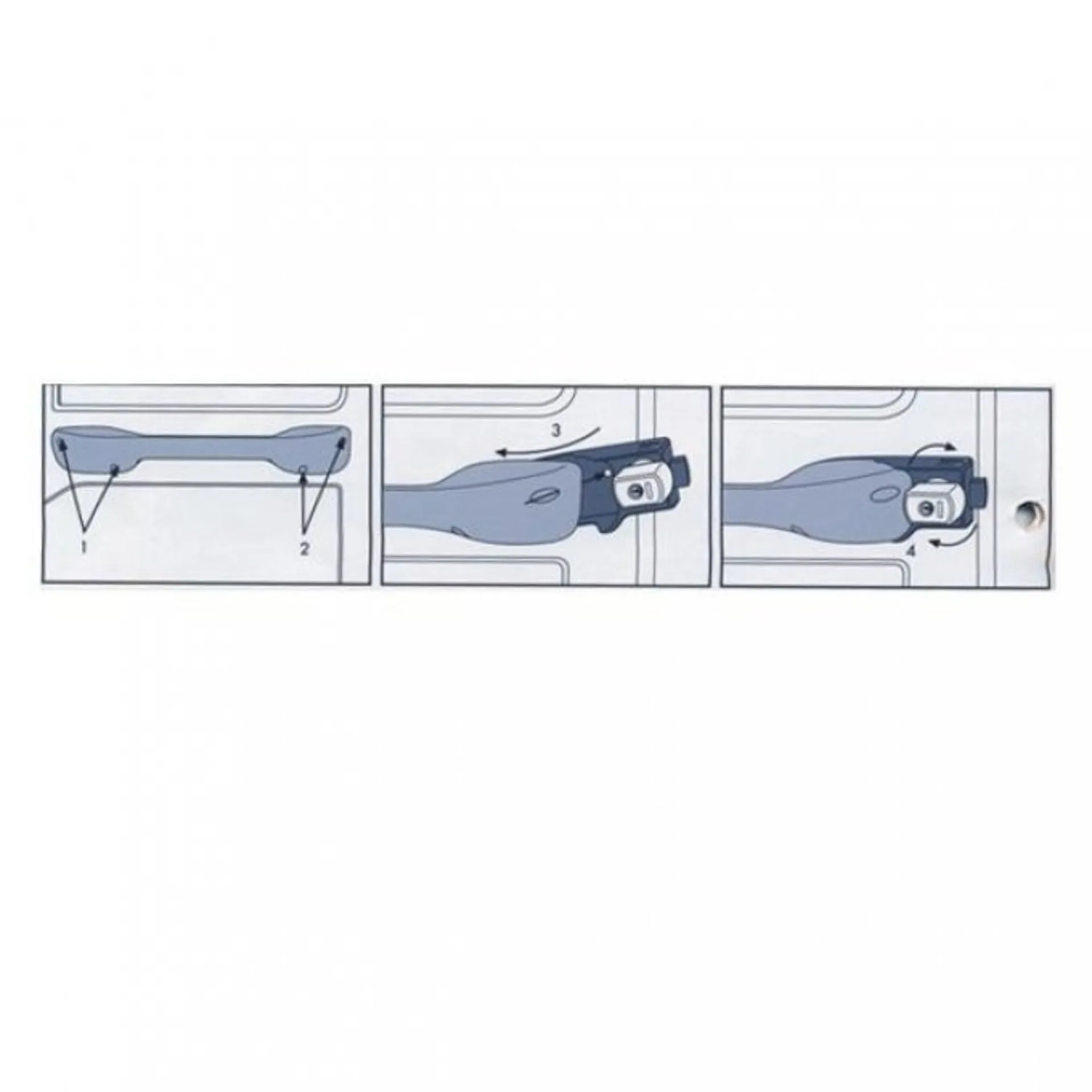 HEOsafe Riegelschloss für Fahrerhaustüren (Fiat Ducato 230, Peugeot Boxer, Citroën Jumper 1994 - 2002)