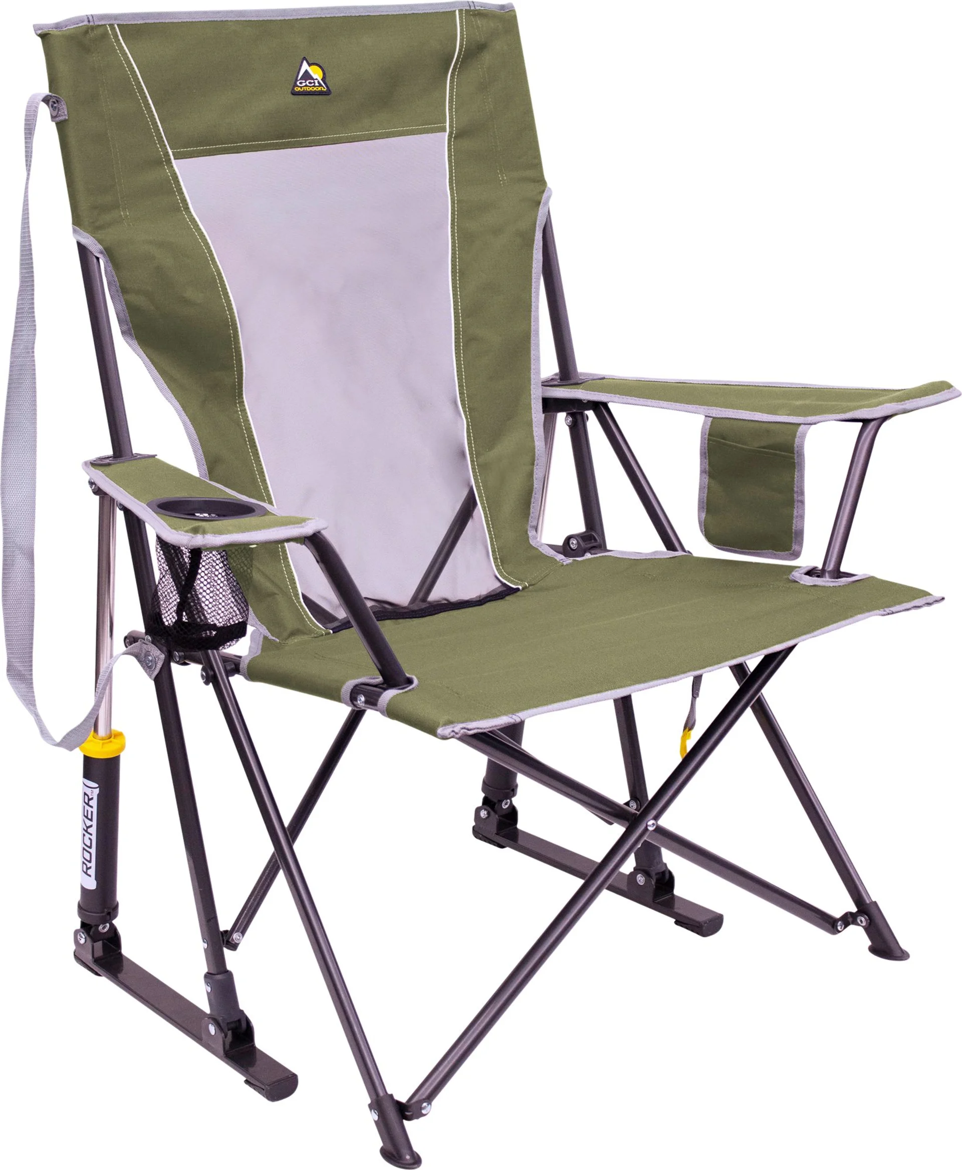 GCI Comfort Pro Rocker faltbarer Campingstuhl mit Schaukelfunktion Loden Green