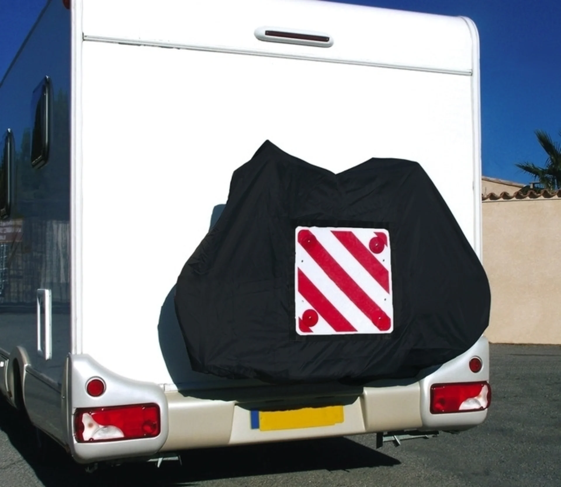 Carbest Housse de protection pour 4 vélos avec poche pour panneau de signalisation