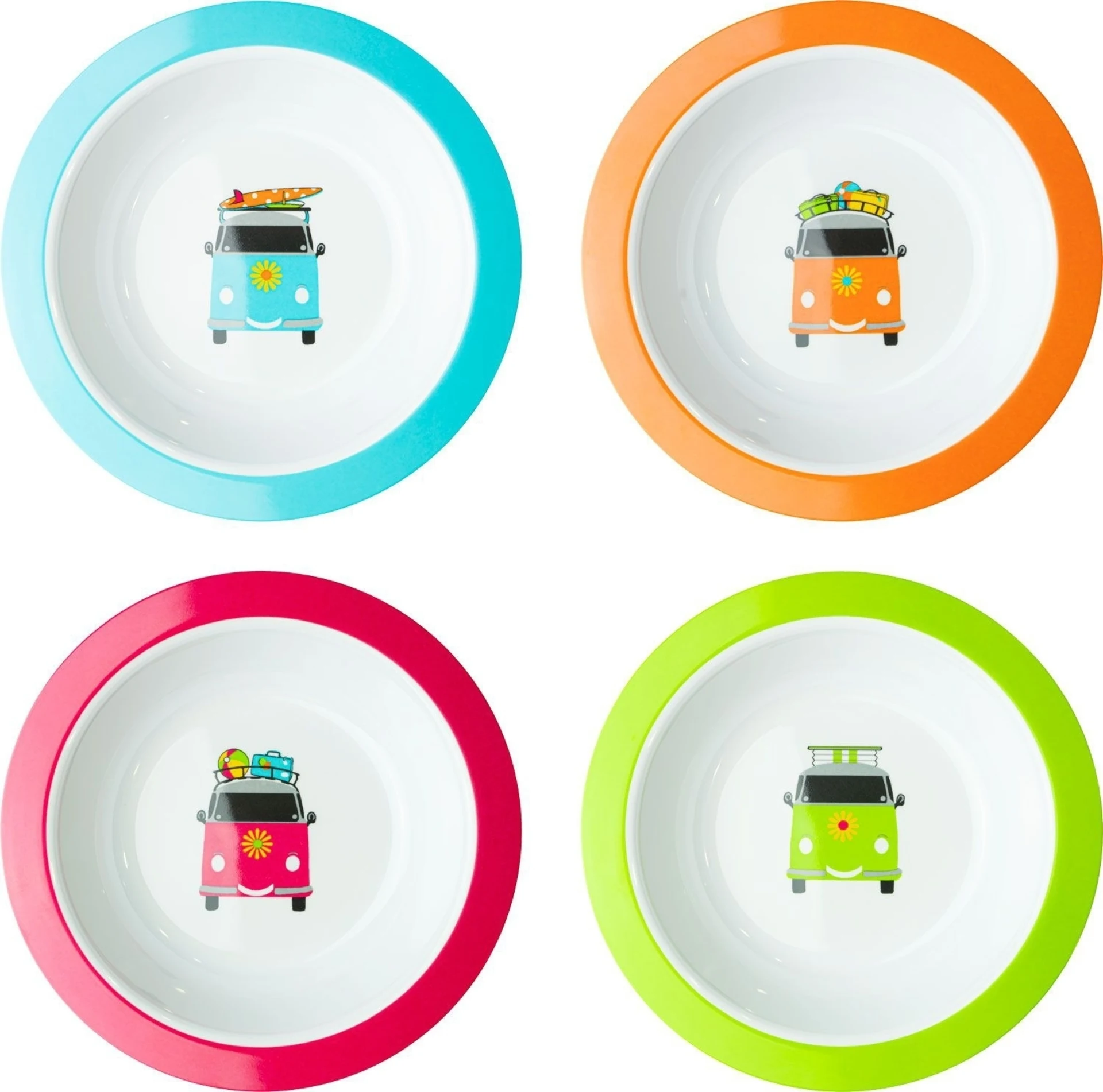 Flamefield Camper Smiles Suppenteller-Set 4-tlg.