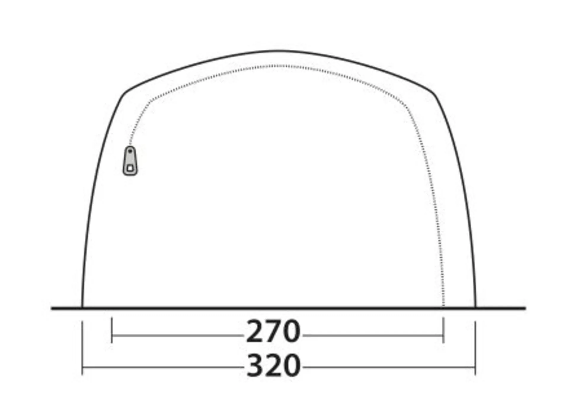 Outwell Greenwood 5 Tunnelzelt Grün für 5 Personen