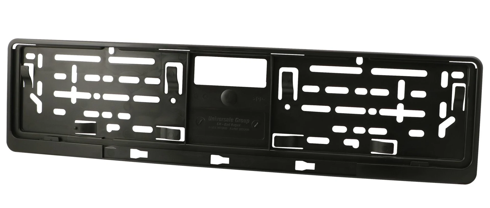 Support de plaque d'immatriculation interchangeable noir arrière