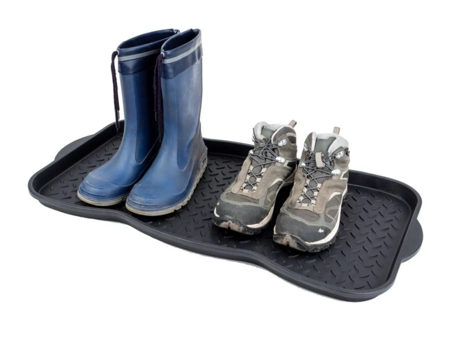 Egouttoir à chaussures 74x37cm en noir en PP