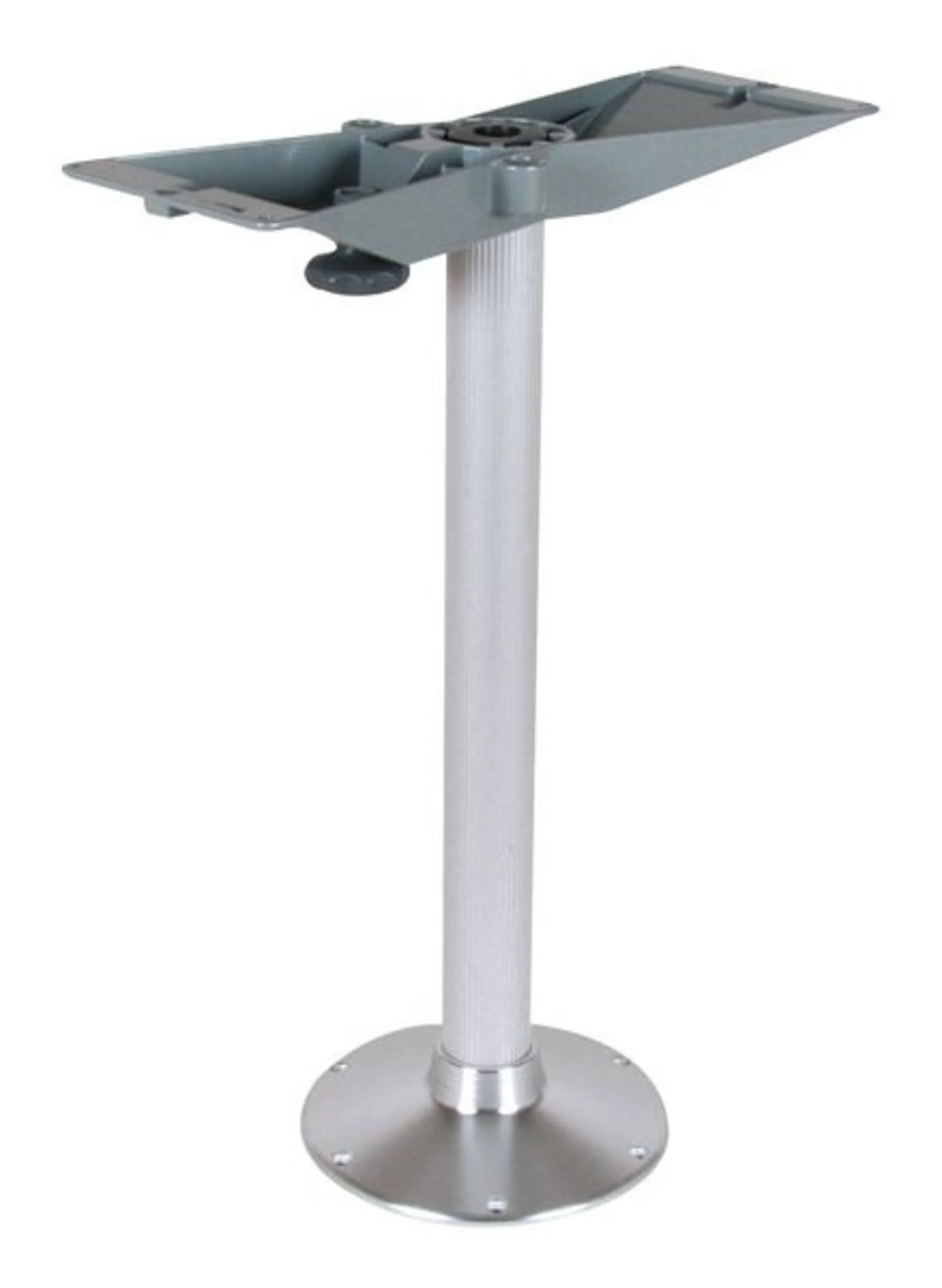 Aluminium Tischsäule mit zusätzlichem Fuss