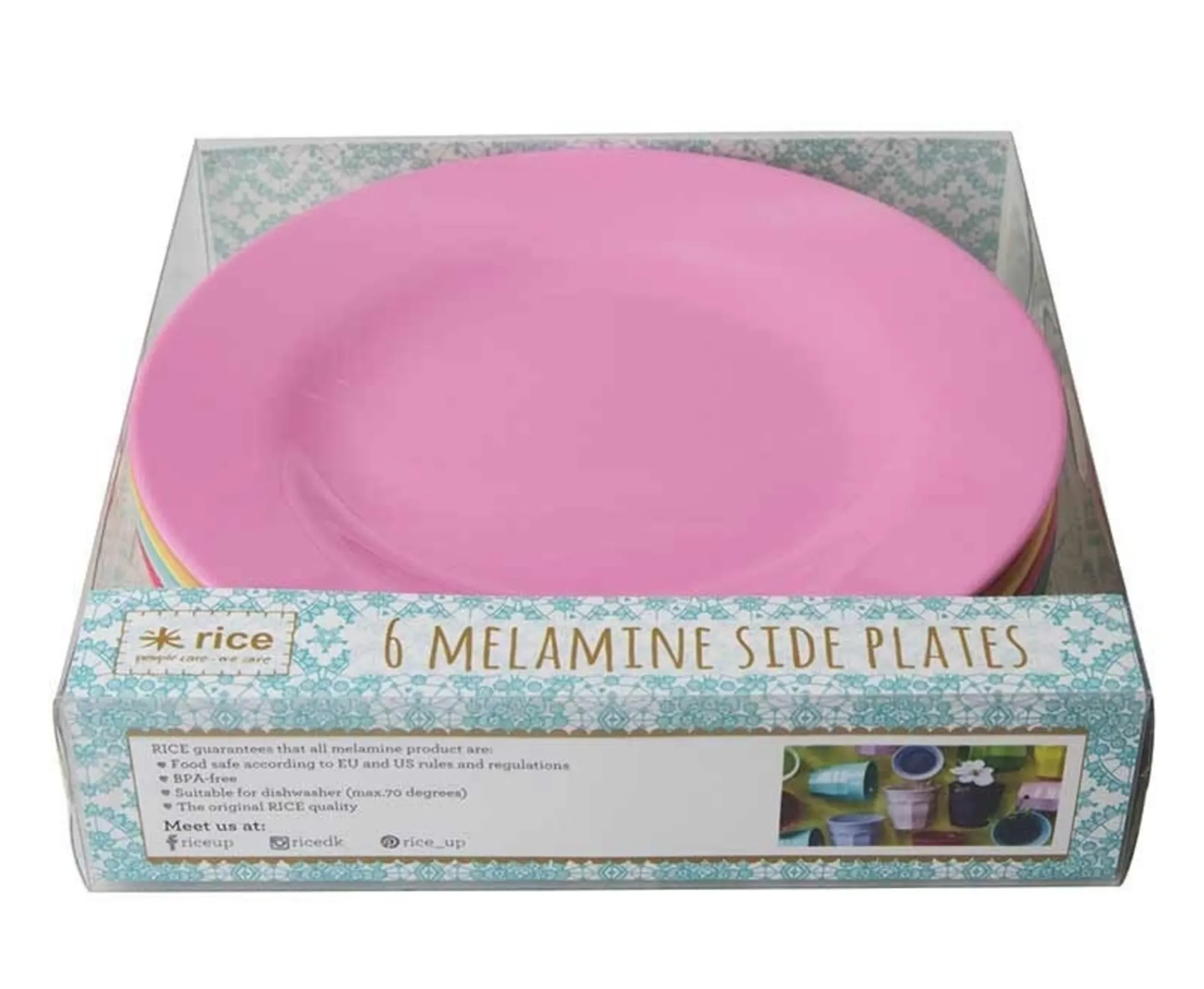 Teller-Set RICE 6-tlg, in 6 klassischen Farben, Ø20cm
