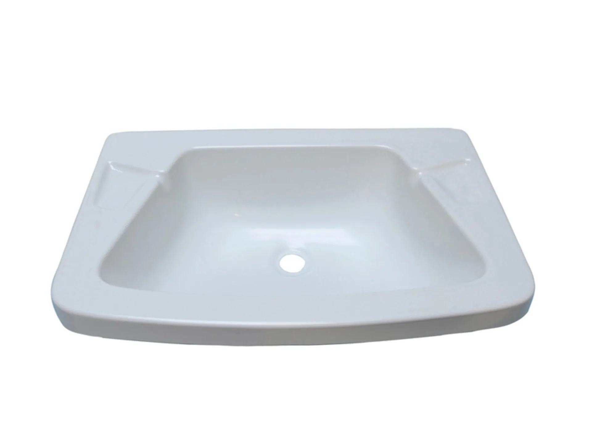 Lavabo blanc en ABS, 480x320mm