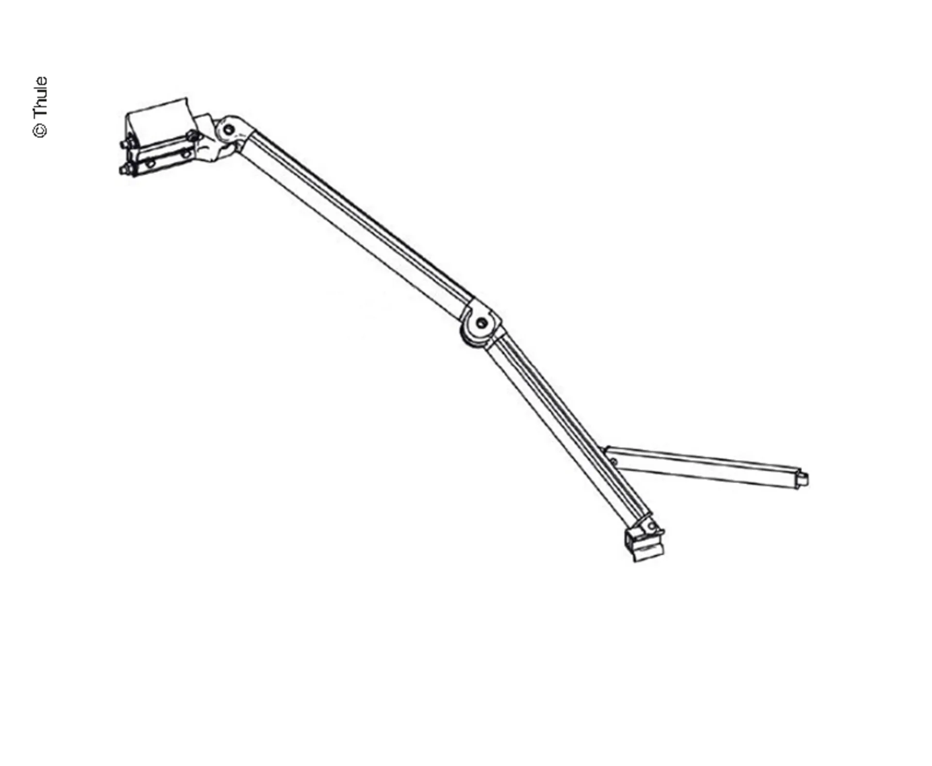 Thule Gelenkarm links für Markise Omnistor 8000 3,5 Meter - Thule Ersatzteilnummer 1500602057
