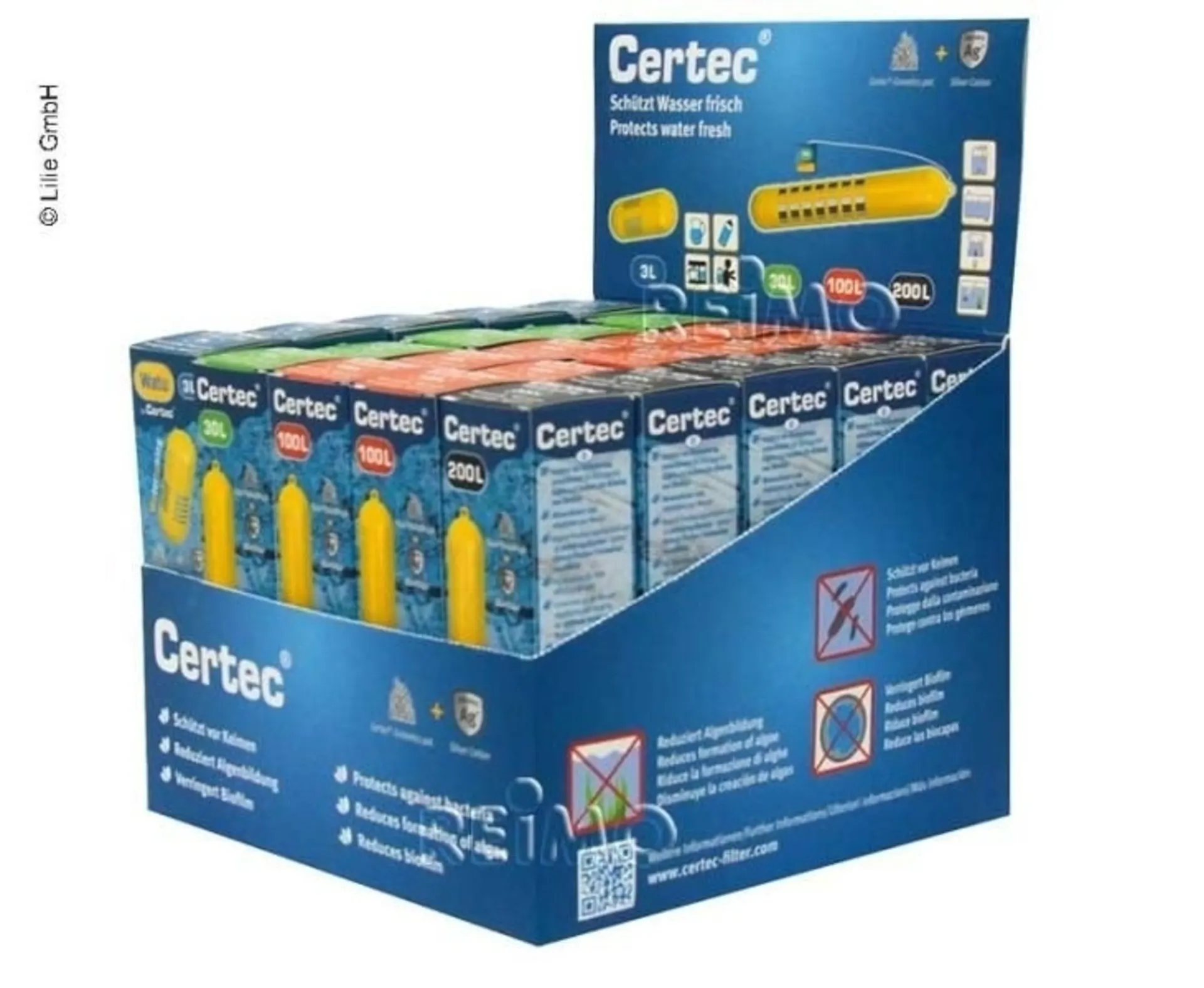 Présentoir de vente Certec, équipé