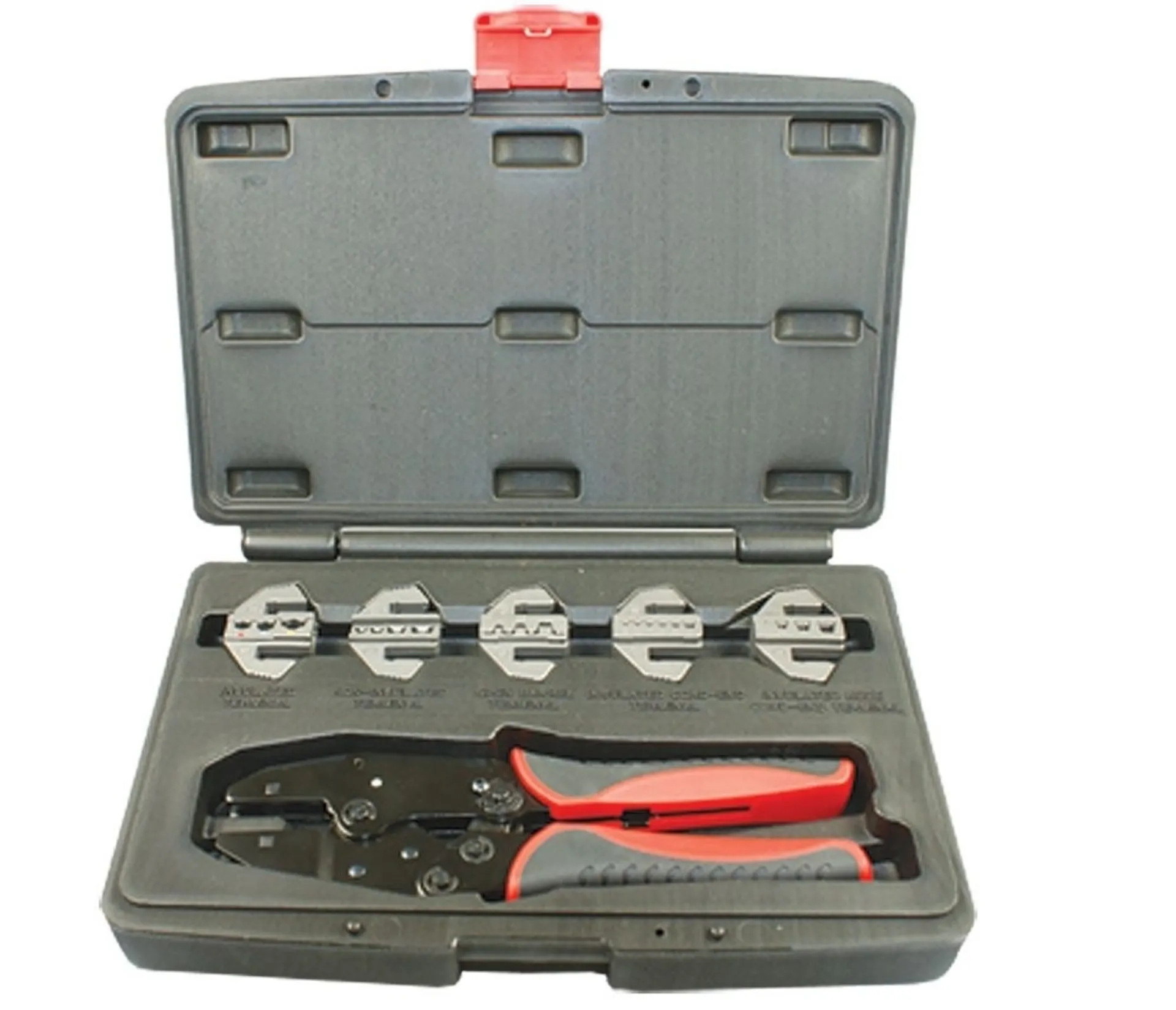 Rätschen-Presszange Set mit 5 Pressformen