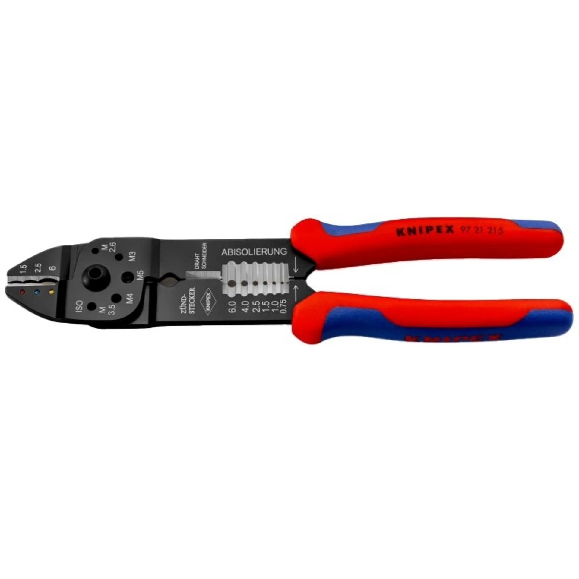 Pince à cosses pour cosses isolées – Cosses de 0,5 à 6,0 mm²