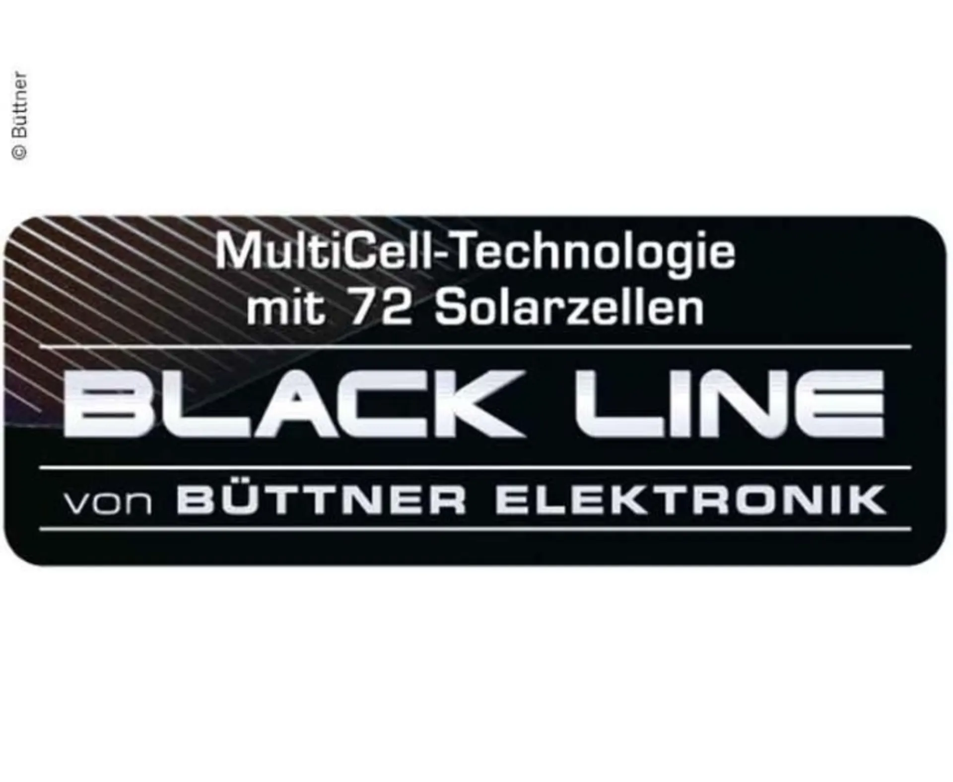 Büttner Elektronik MT SM 75 MC Slim Solar-Panel Black Line 75 W
