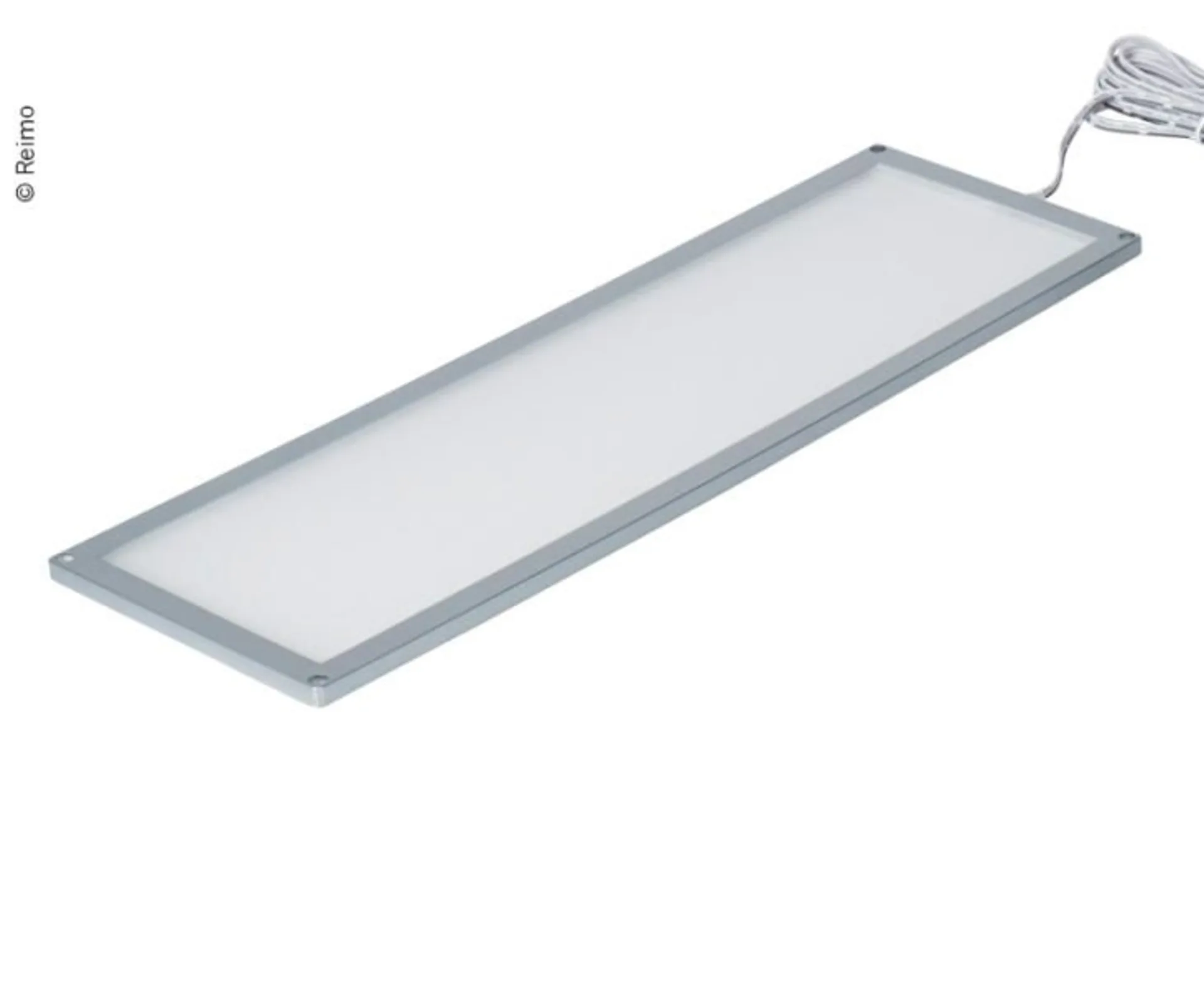 LED Deckenleuchte 12V/9W, Aufbau, Rahmen silber, 1