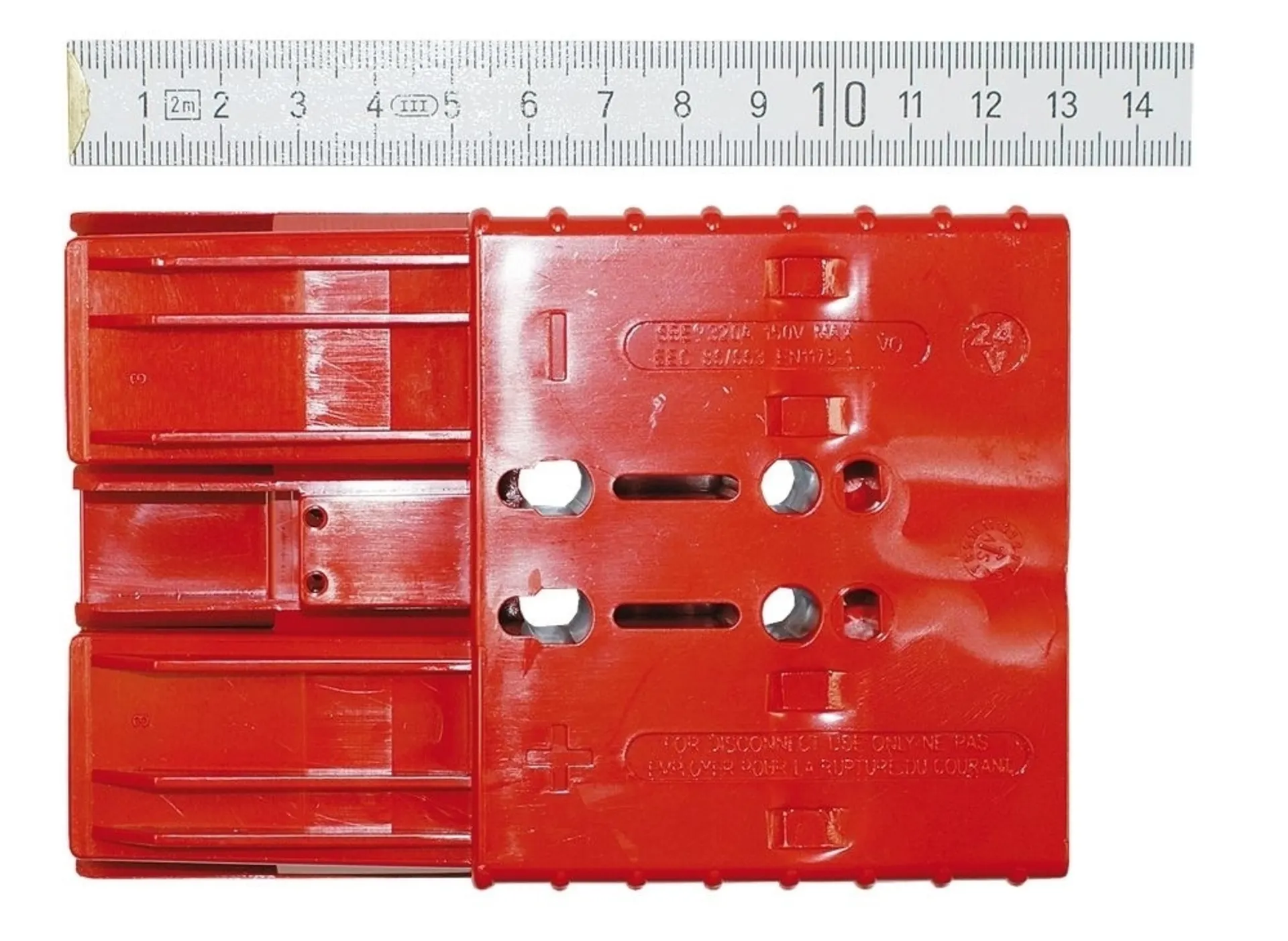 1 fiche Rema 2 pôles -70 mm2 rouge 1 fiche Rema 2 pôles -70 mm2 rouge