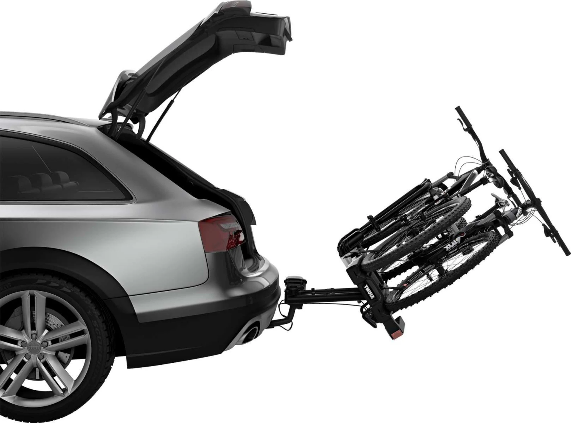 Thule EasyFold XT Fahrradträger Silber Schwarz für 2 Fahrräder