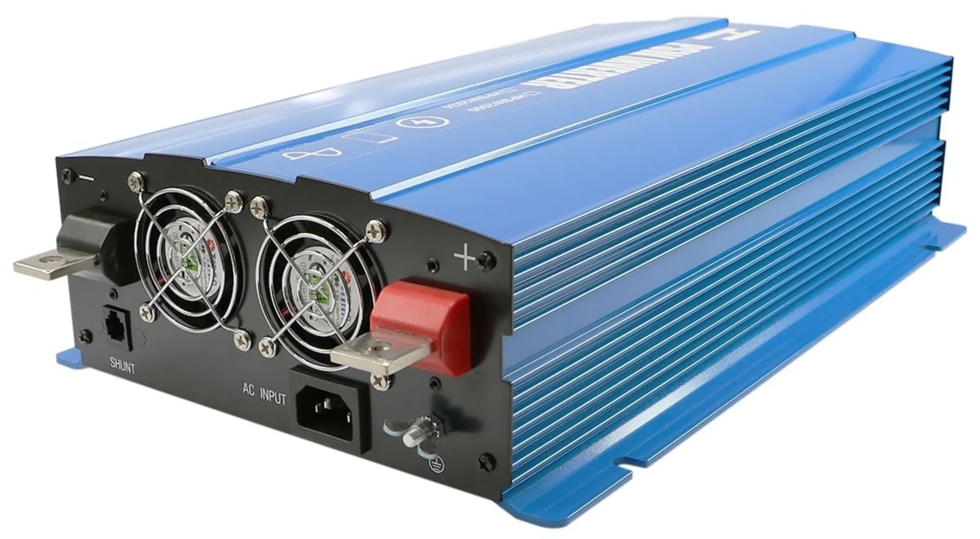 Sinus-Wechselrichter mit LCD Display 12 -> 230 V 2’000 W 400 x 247 x 100 mm, reine Sinuswelle Sinus-Wechselrichter mit LCD Display 12 -> 230 V 2’000 W 400 x 247 x 100 mm, reine Sinuswelle
