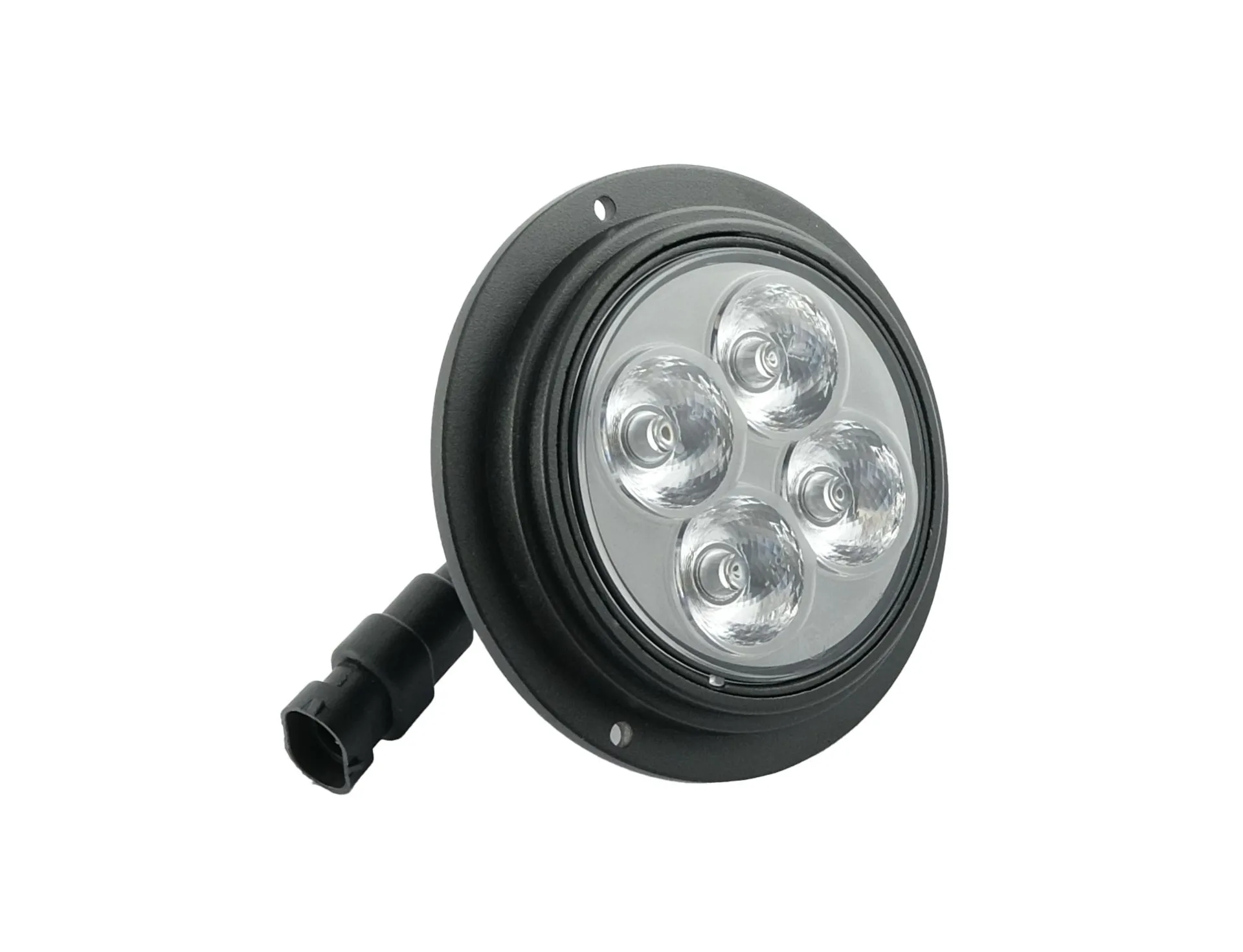 LED Arbeitsscheinwerfer Einbau New Holland 12 V ø 113 mm, Plug & Play für Haubeneinbau New Holland T-Serie