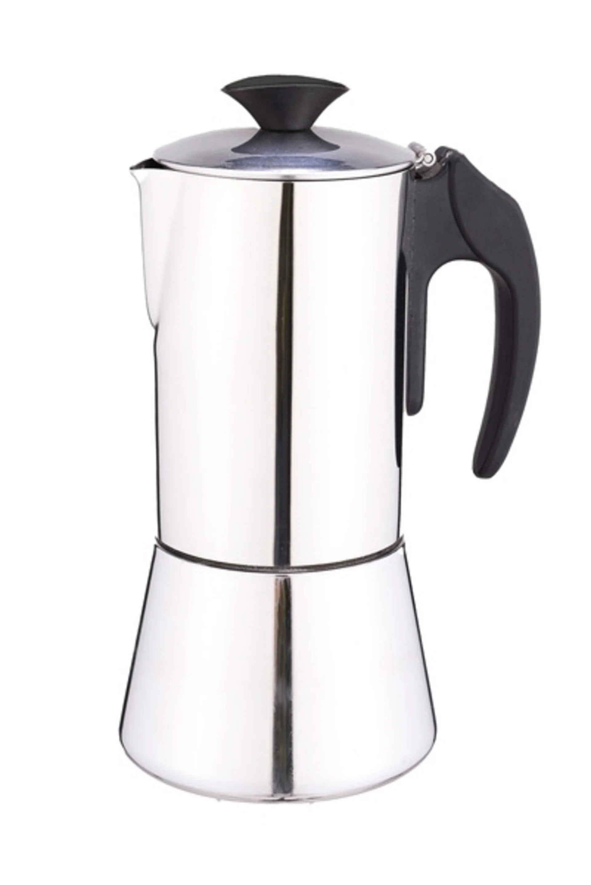 Cafetière espresso en acier inoxydable pour 6 tasses - Camp4 Bienno DeLuxe Cafetière espresso en acier inoxydable pour 6 tasses - Camp4 Bienno DeLuxe