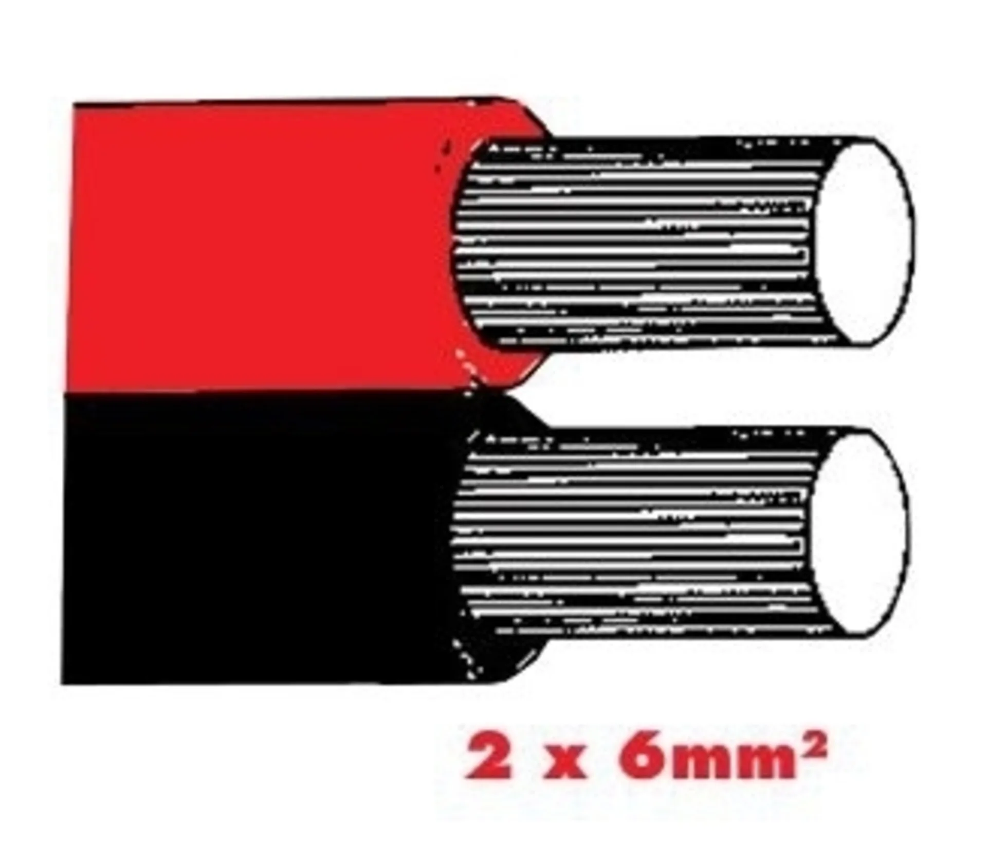 Twinflex 2x6.0mm2 Batteriekabel rot/sz
