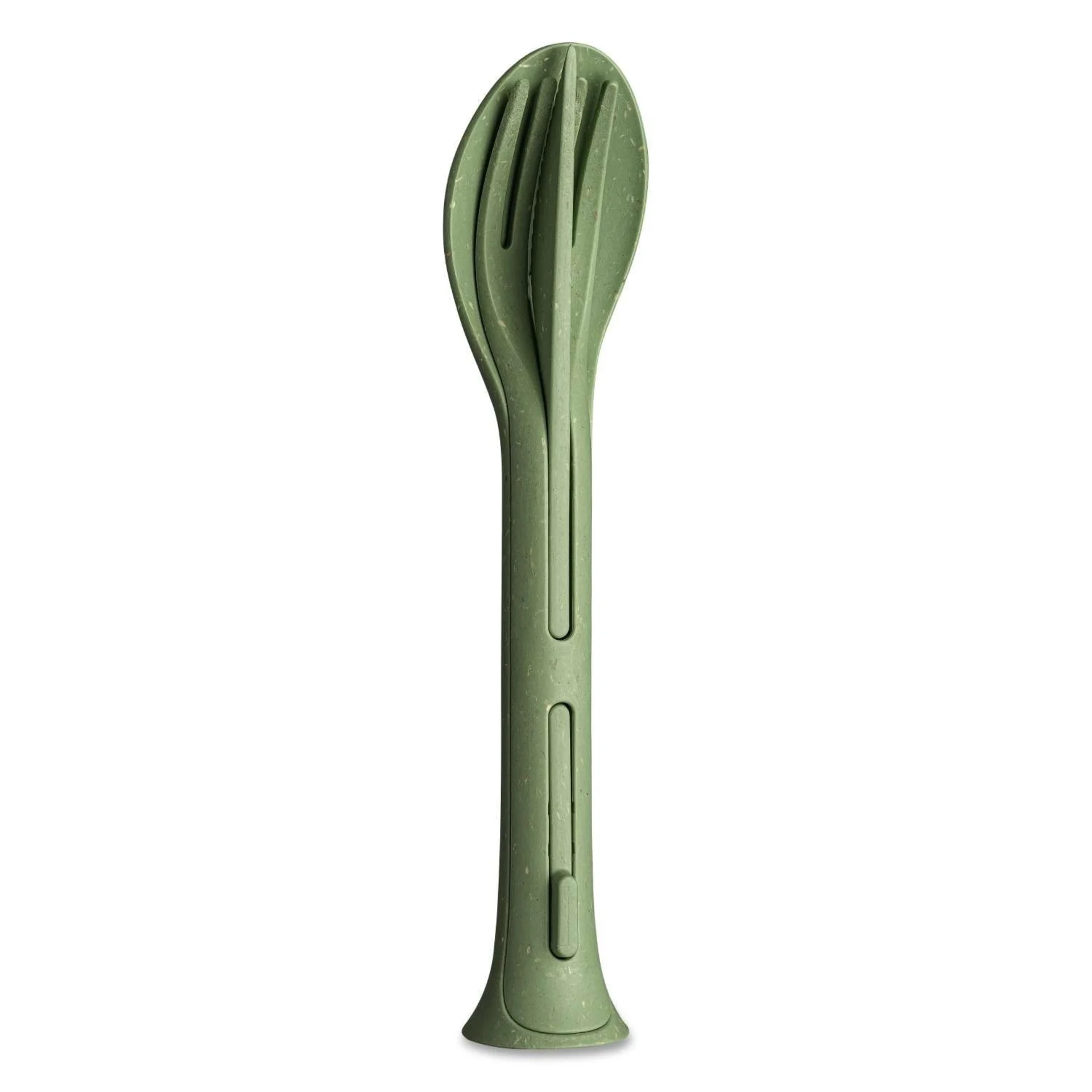 Koziol Klikk Pocket set de couverts 3 pièces nature leaf green