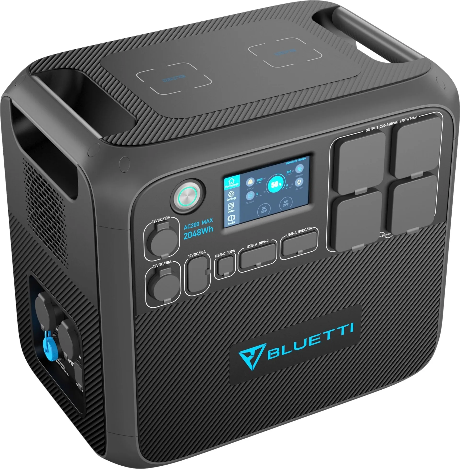 Station d'alimentation portable Bluetti AC200MAX - Gris - UE