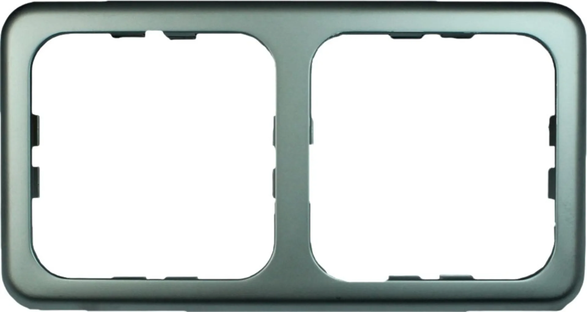 Inprojal System 10 000, double cadre STANDARD, finition mate-brillante, lisse, argent vieilli