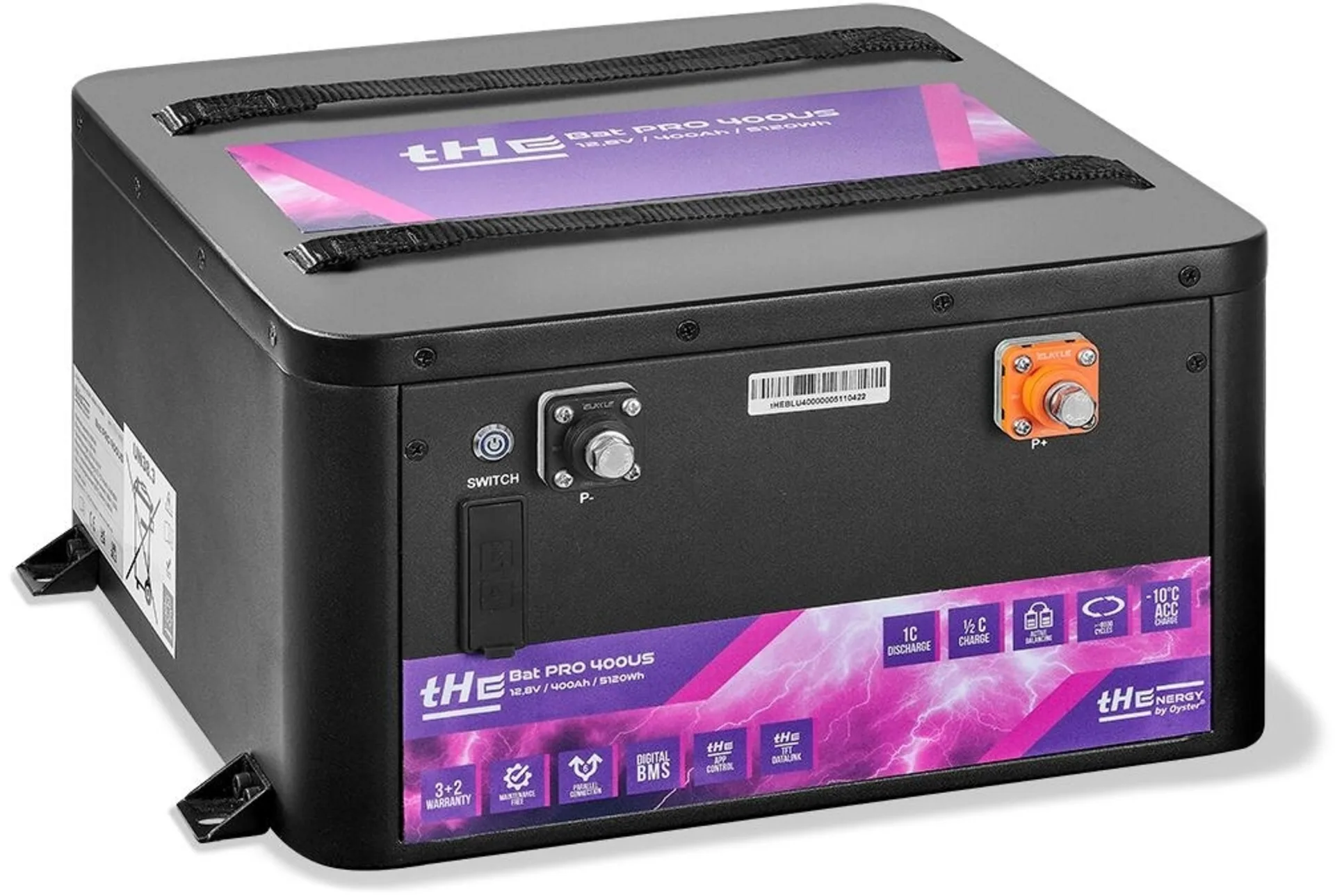 tHE Bat Pro 400 US Lithium-Batterie LiFePO4