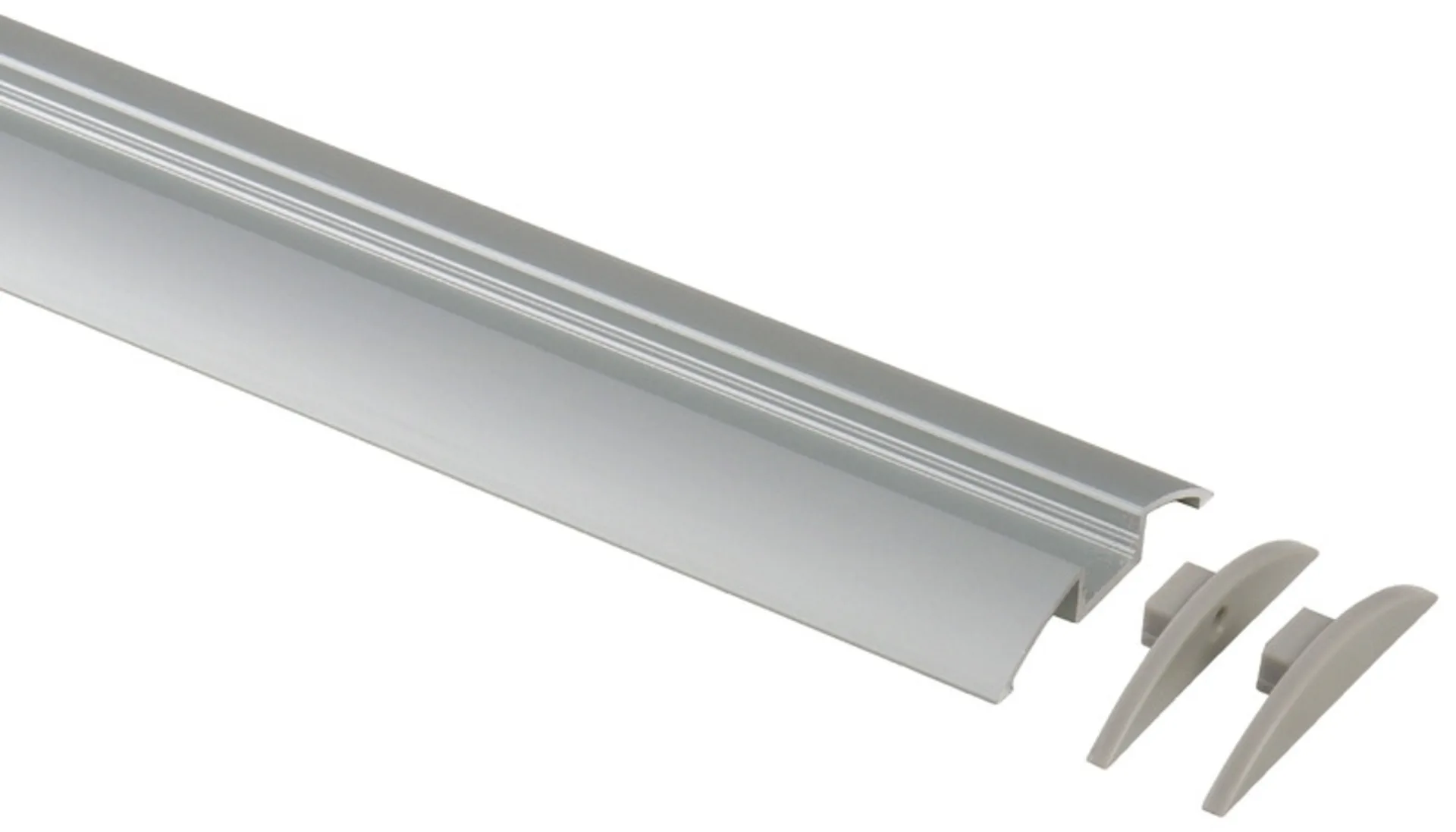 Auminium-Profil für LED-Bänder - Halbrund - Länge 1,5 m