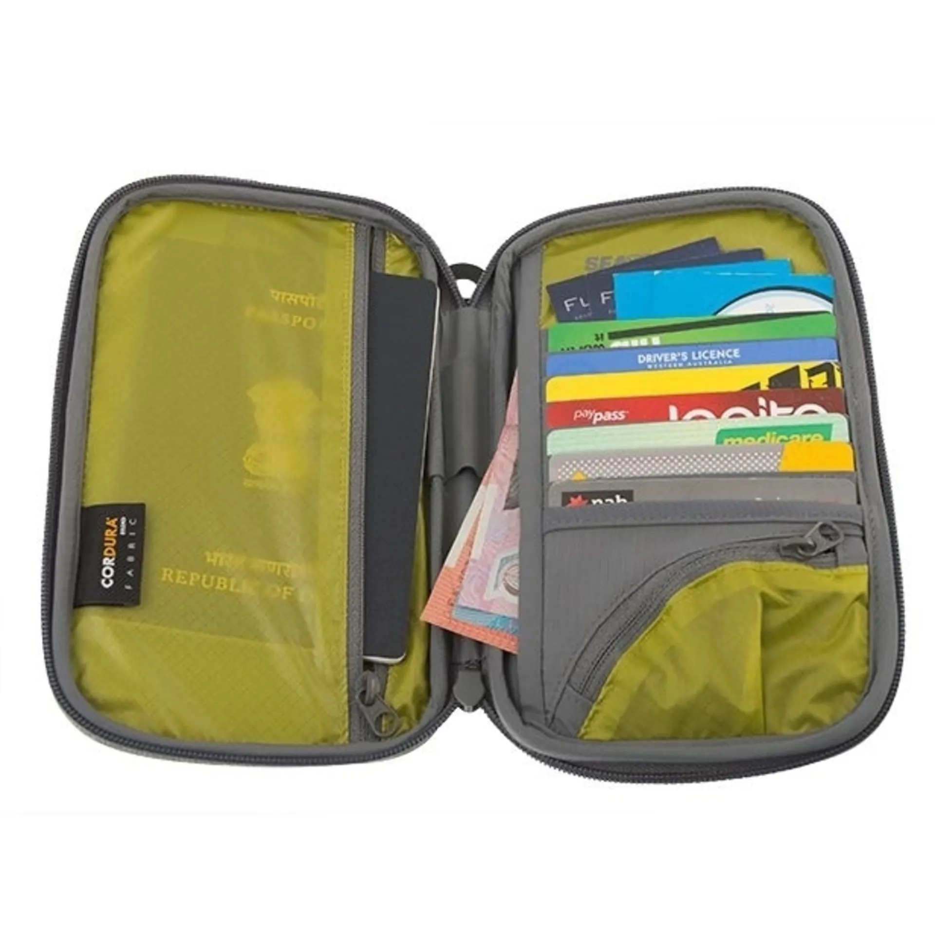 Travel Wallet M Lime STS Travelling Light