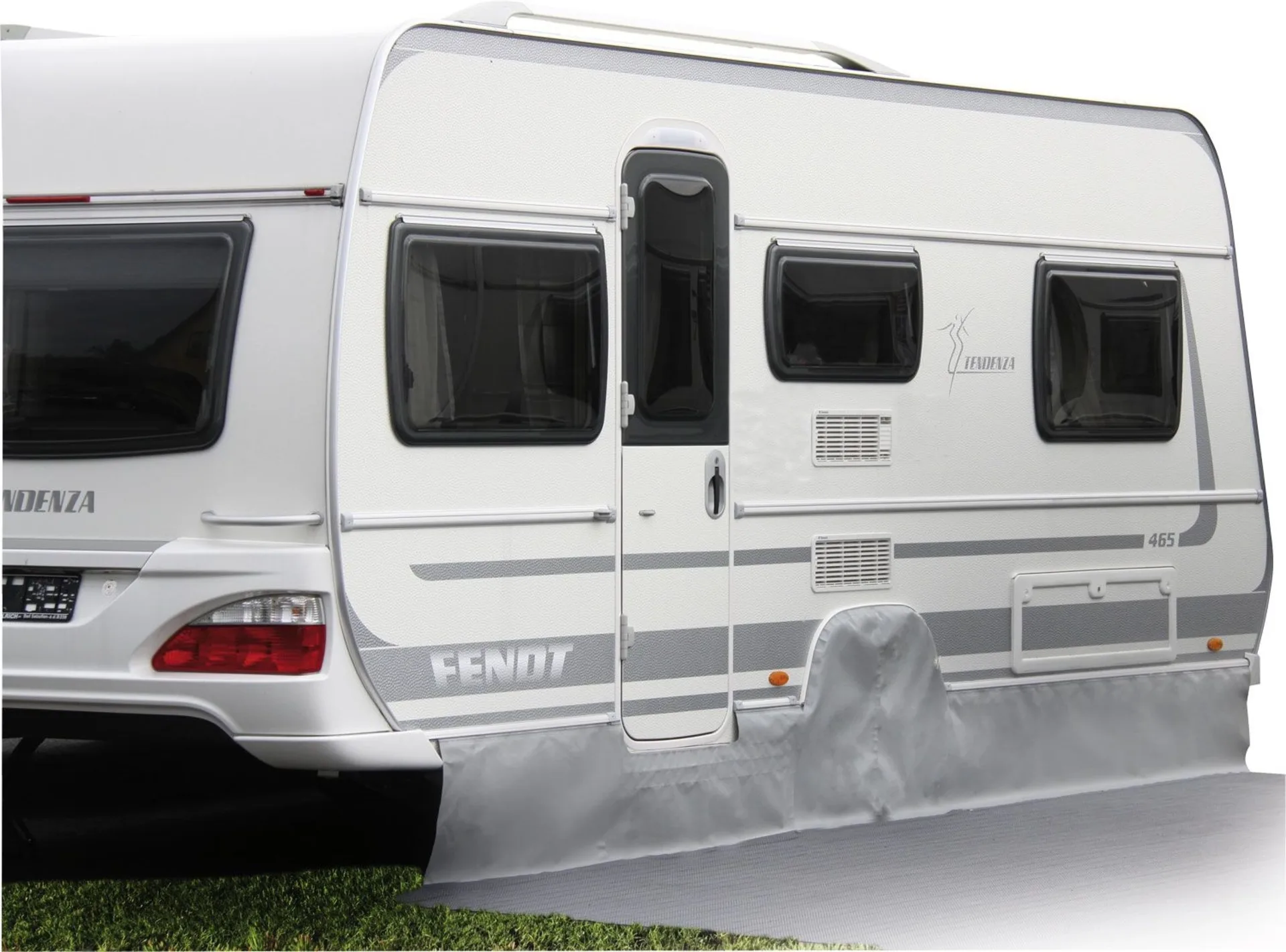 Hindermann Universal Bodenschürze für Wohnwagen / Caravan 700 cm
