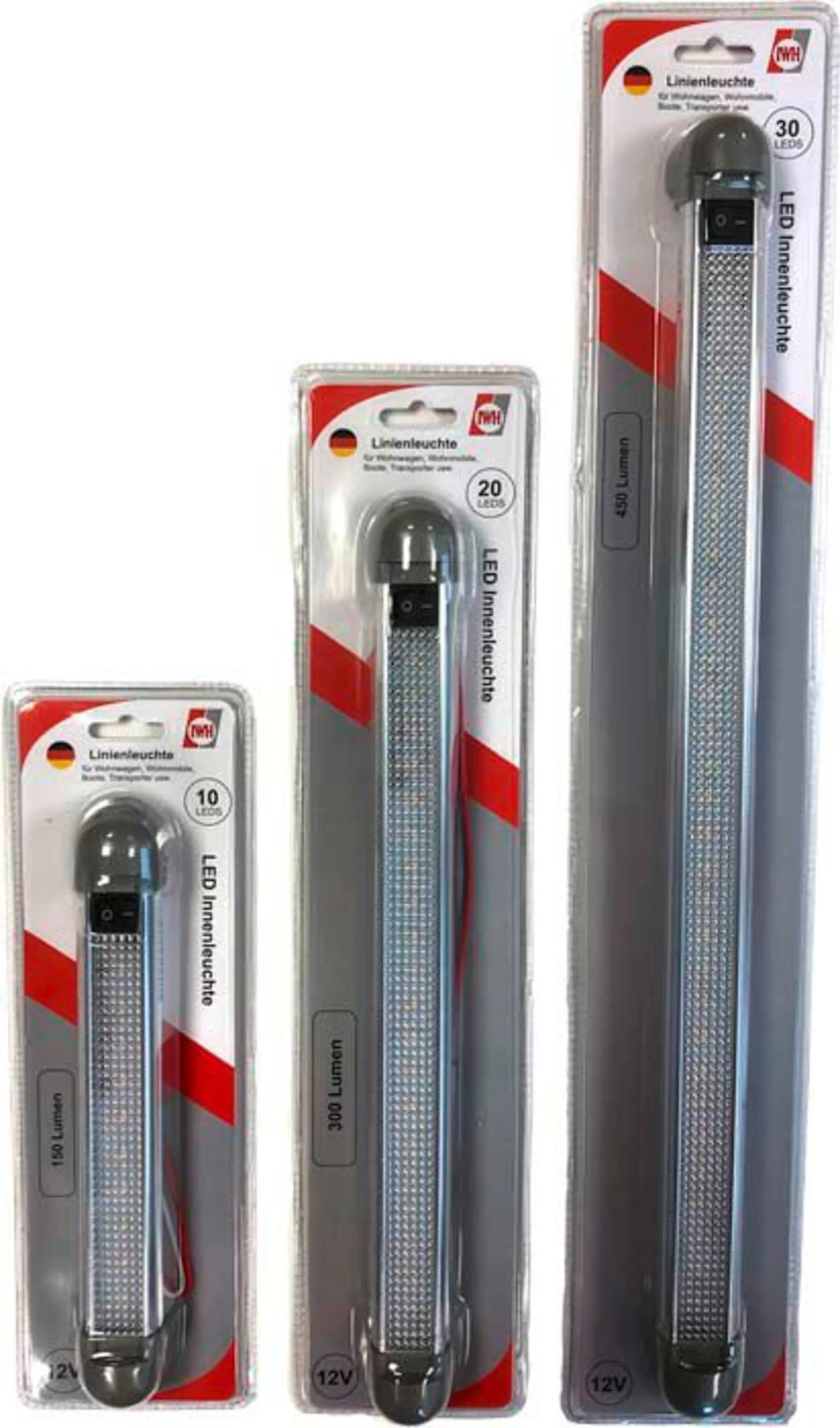 IWH LED Linienleuchte für Fahrzeuge 180 Grad schwenkbar 12 V 300 Lumen