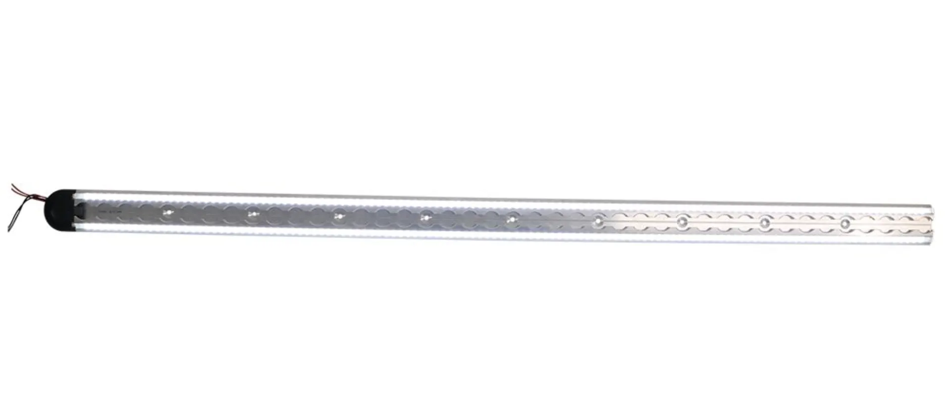 Airline-Zurrschiene mit LED-Beleuchtung halbrund mit 2 LED-Stripes 12 V IP65