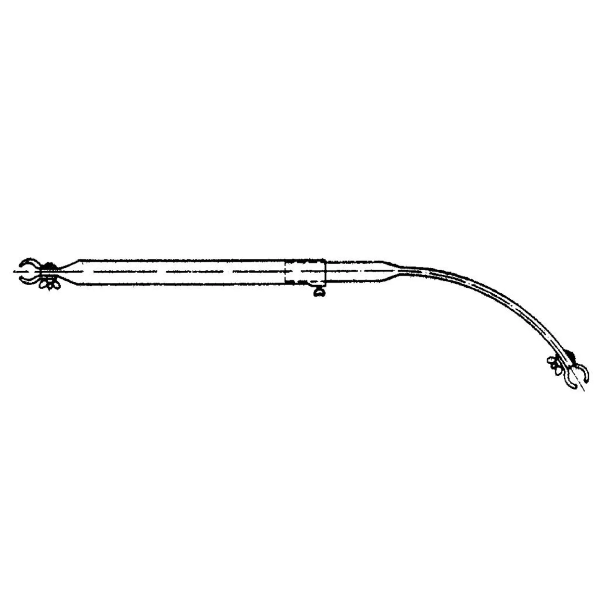 Barre de toit 22/205-255 cm pliée par ressort