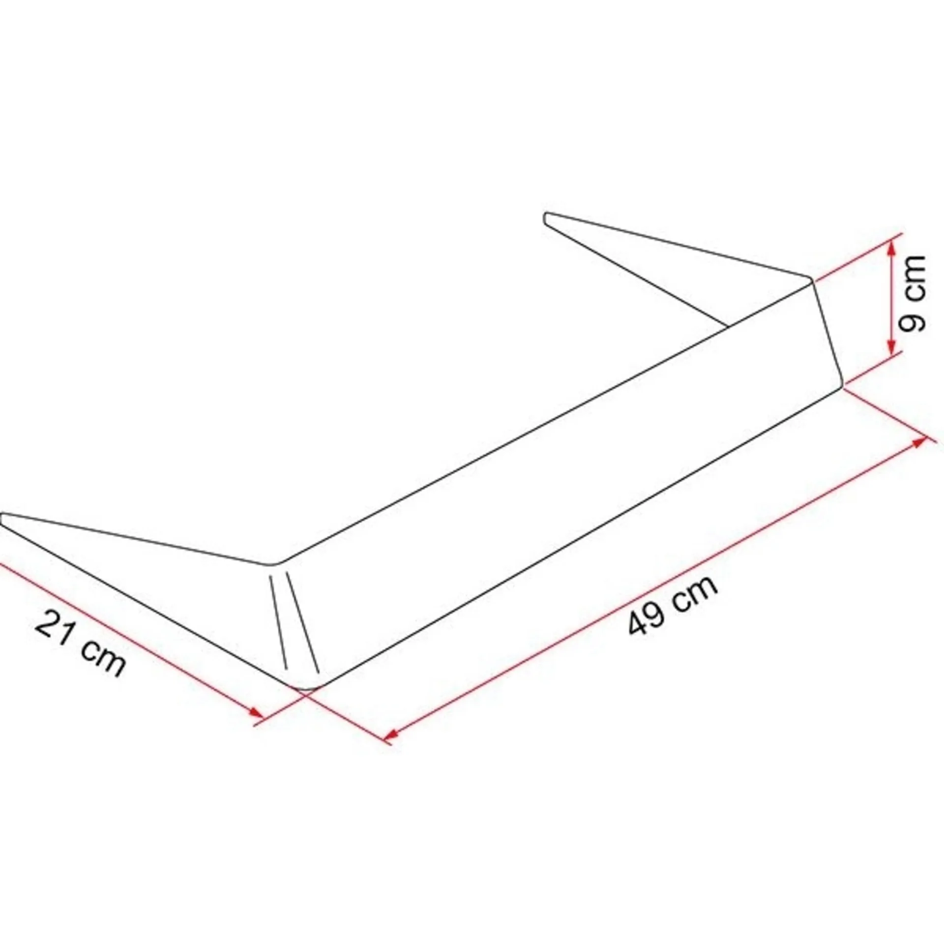 Fiamma Spoiler 40 für Dachhauben bis 40 cm Fiamma Spoiler 40 für Dachhauben bis 40 cm